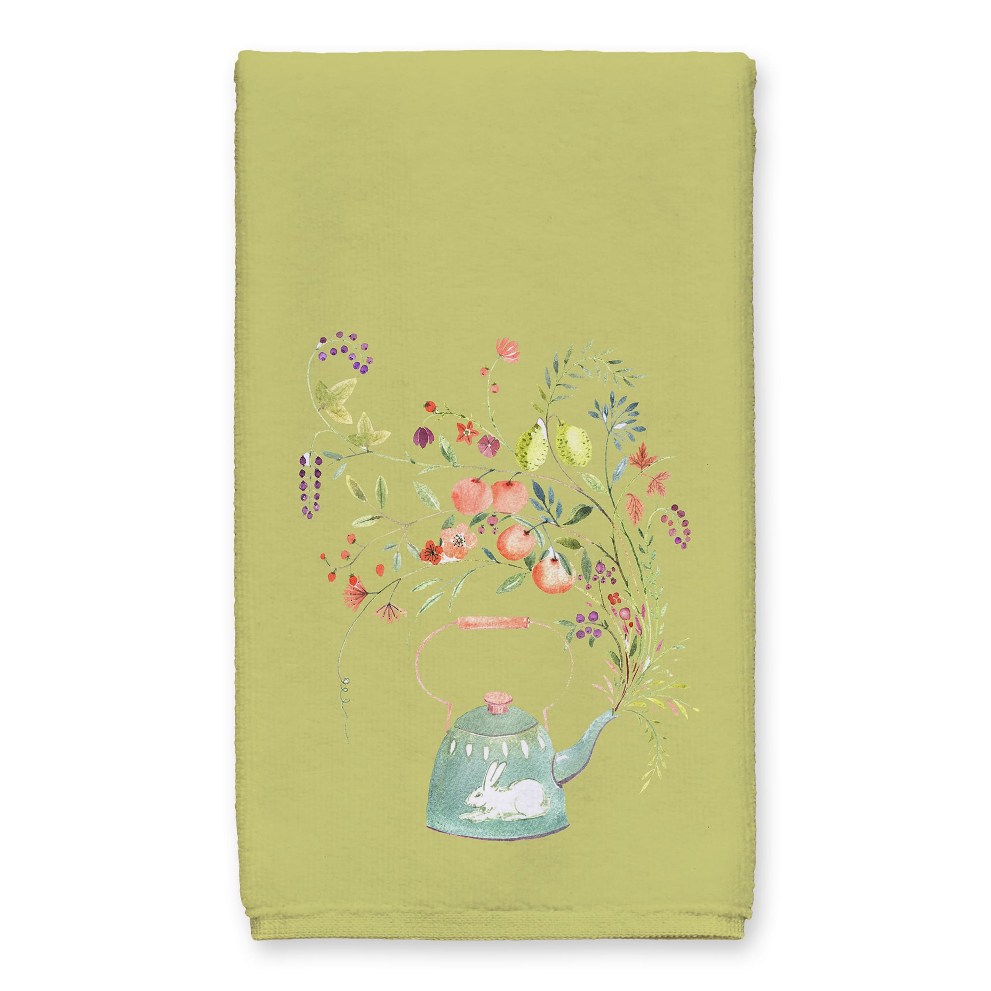 Tea Pot Spring Showers Tea Towel - Set of 2