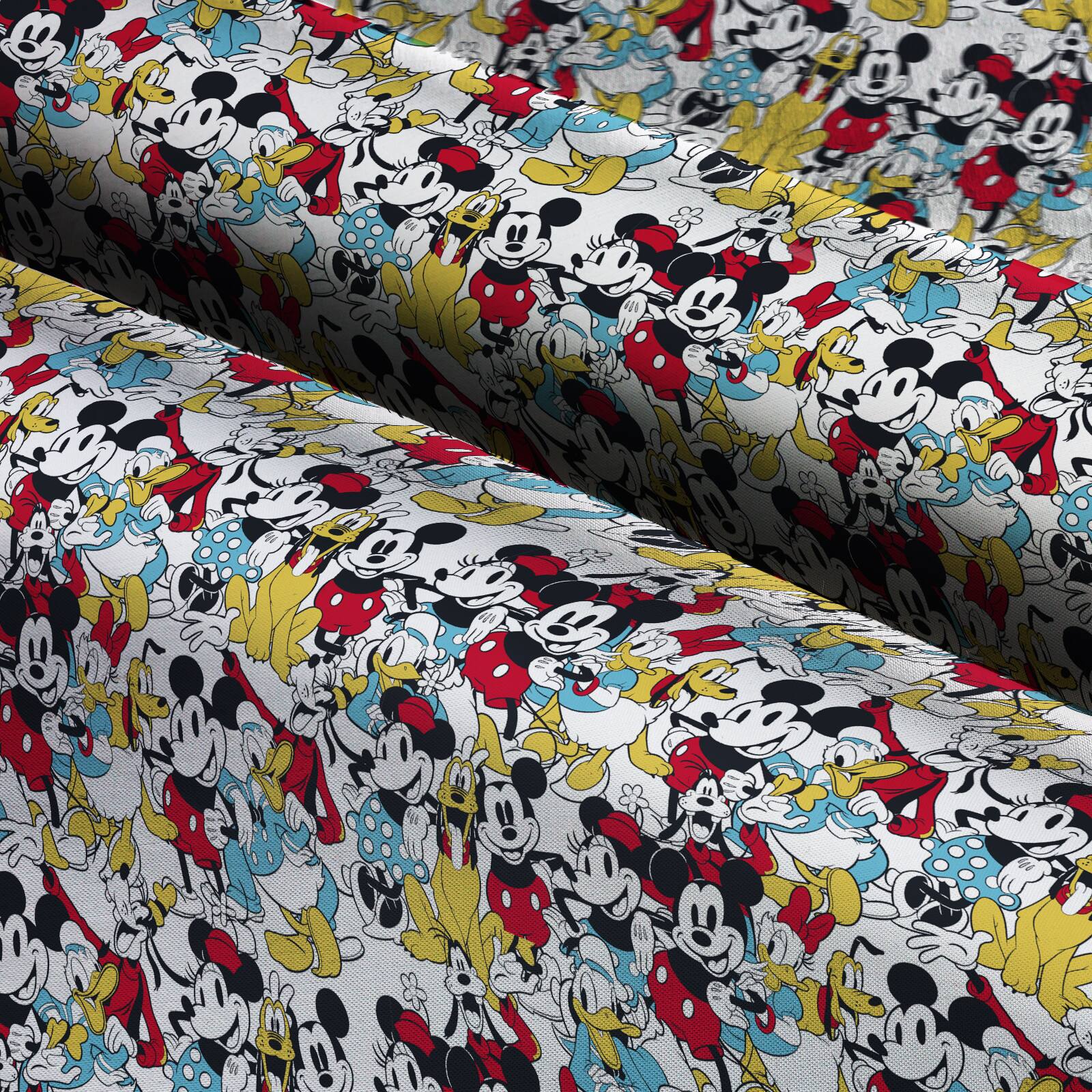Disney Mickey Sensational Six Vintage Cotton Fabric