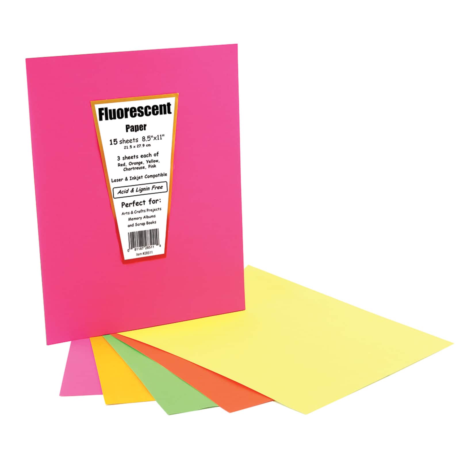Fluorescent Paper Large Assortments  Craft and Classroom Supplies by  Hygloss