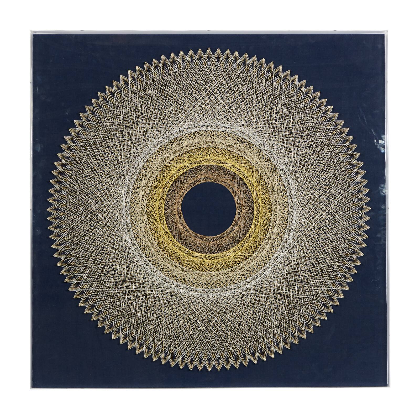Brown Canvas Contemporary Wall Decor, 36&#x22; x 36&#x22; x 2&#x22;