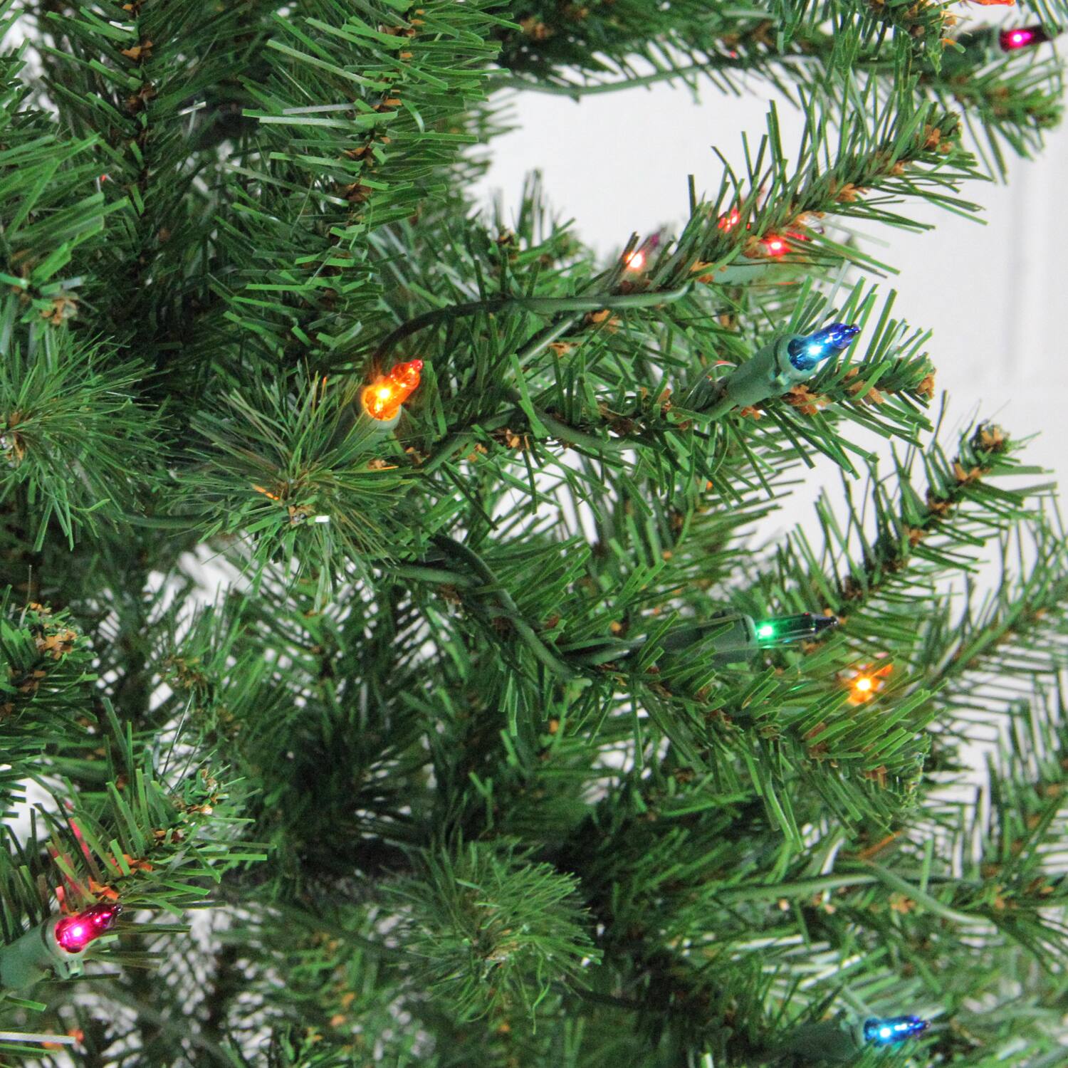 7ft. Pre-Lit Vail Spruce Artificial Christmas Tree, Multicolor Lights