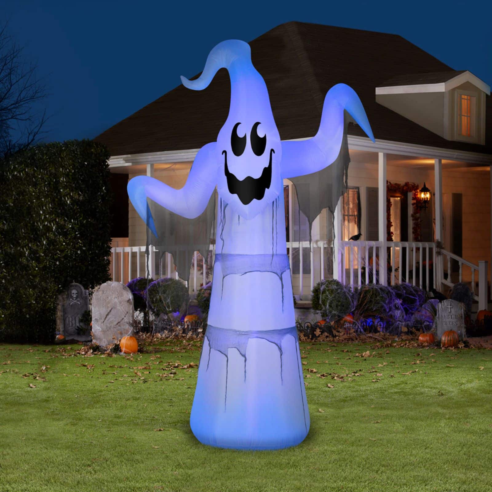 12ft. Lightshow Airblown&#xAE; Halloween Short Circuit Floating Ghost