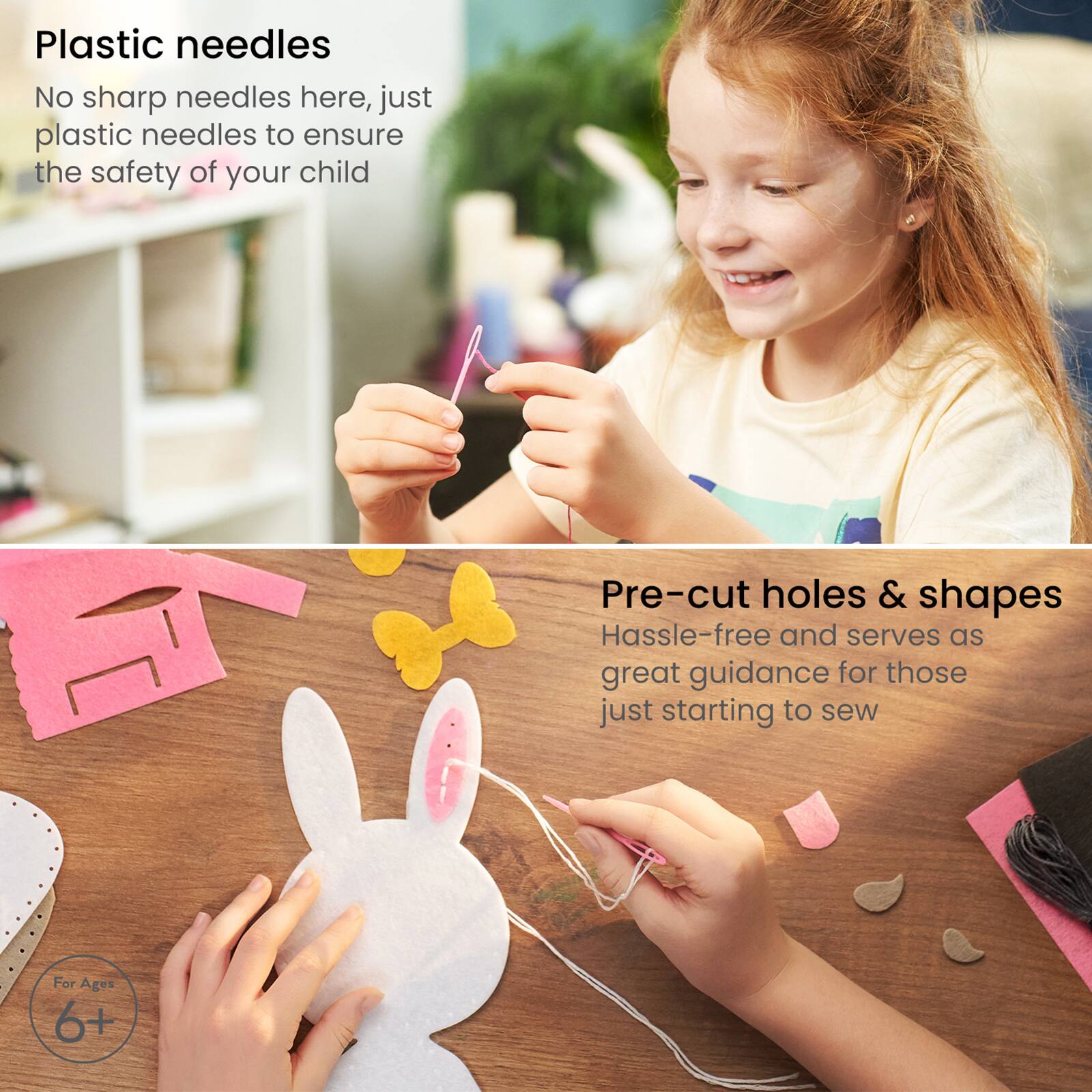Arteza&#xAE; Kids Learn to Sew Plush Friends Kit