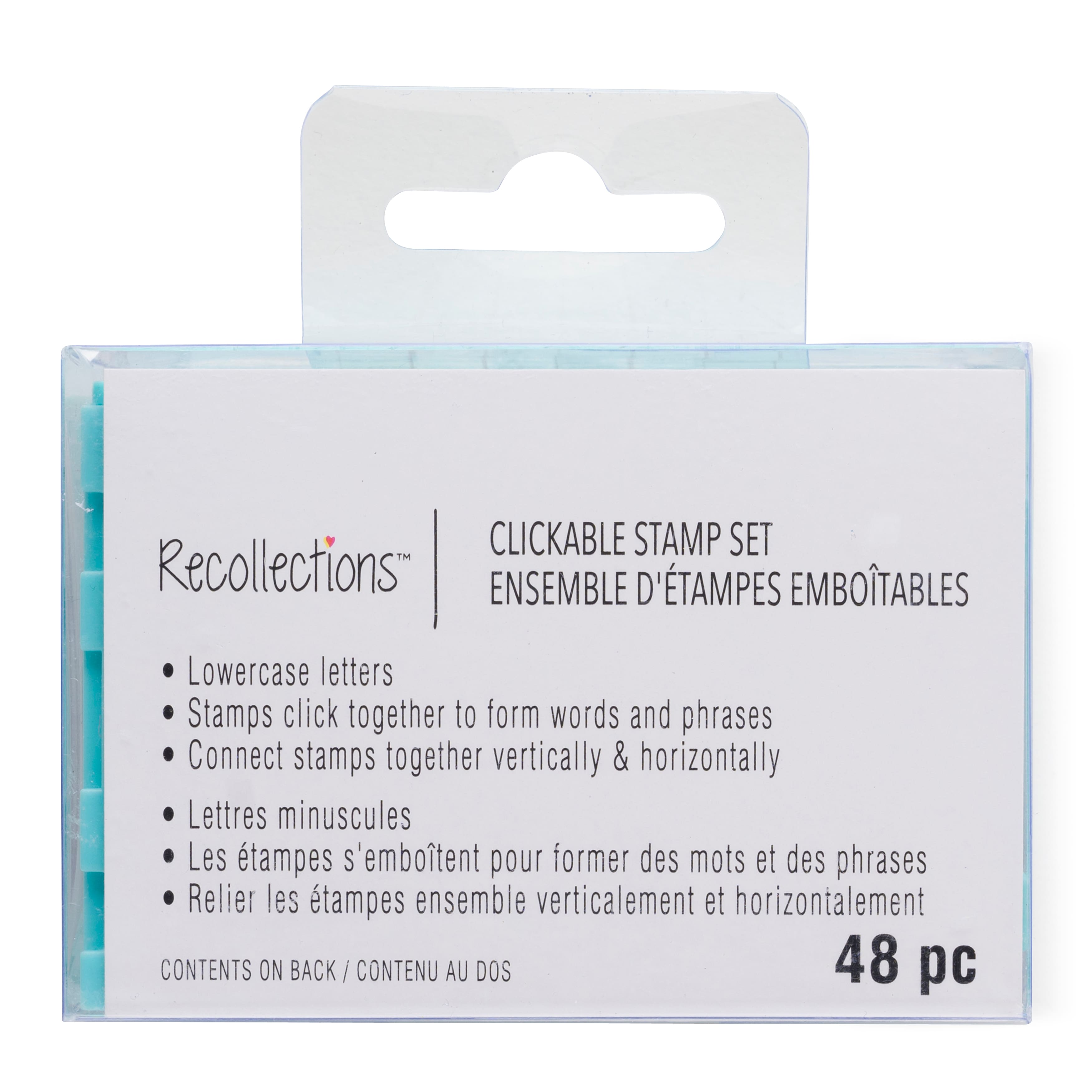 6 Pack: Clickable Lowercase Stamp Set by Recollections&#xAE;