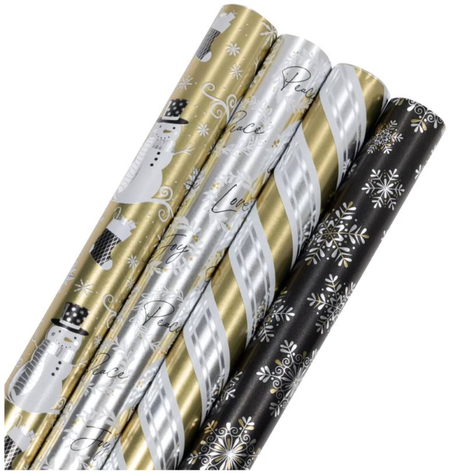 JAM Paper Holographic Merry Christmas Gift Wrap Set, 4ct. | Michaels