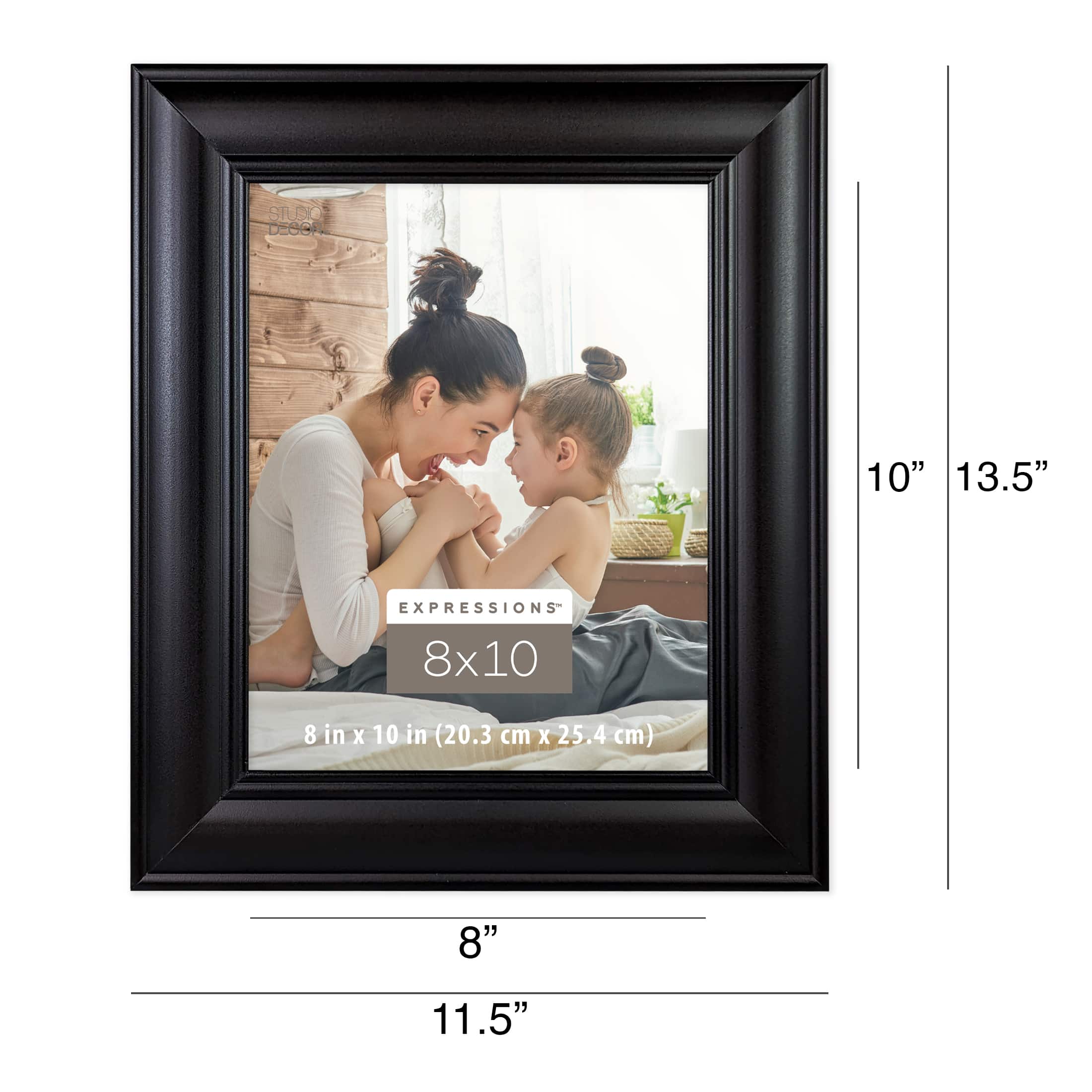 8" x 10" Black Inner Ridge Frame, Expressions™ by Studio Décor®