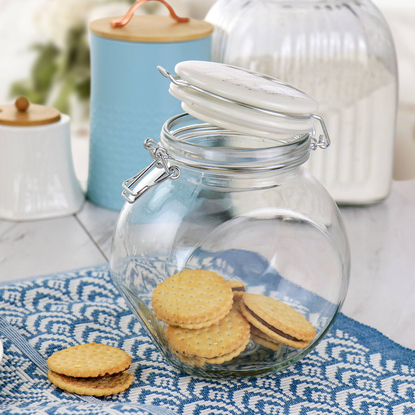 Gibson Home® 1.9qt. Glass Canister with Ceramic Lid