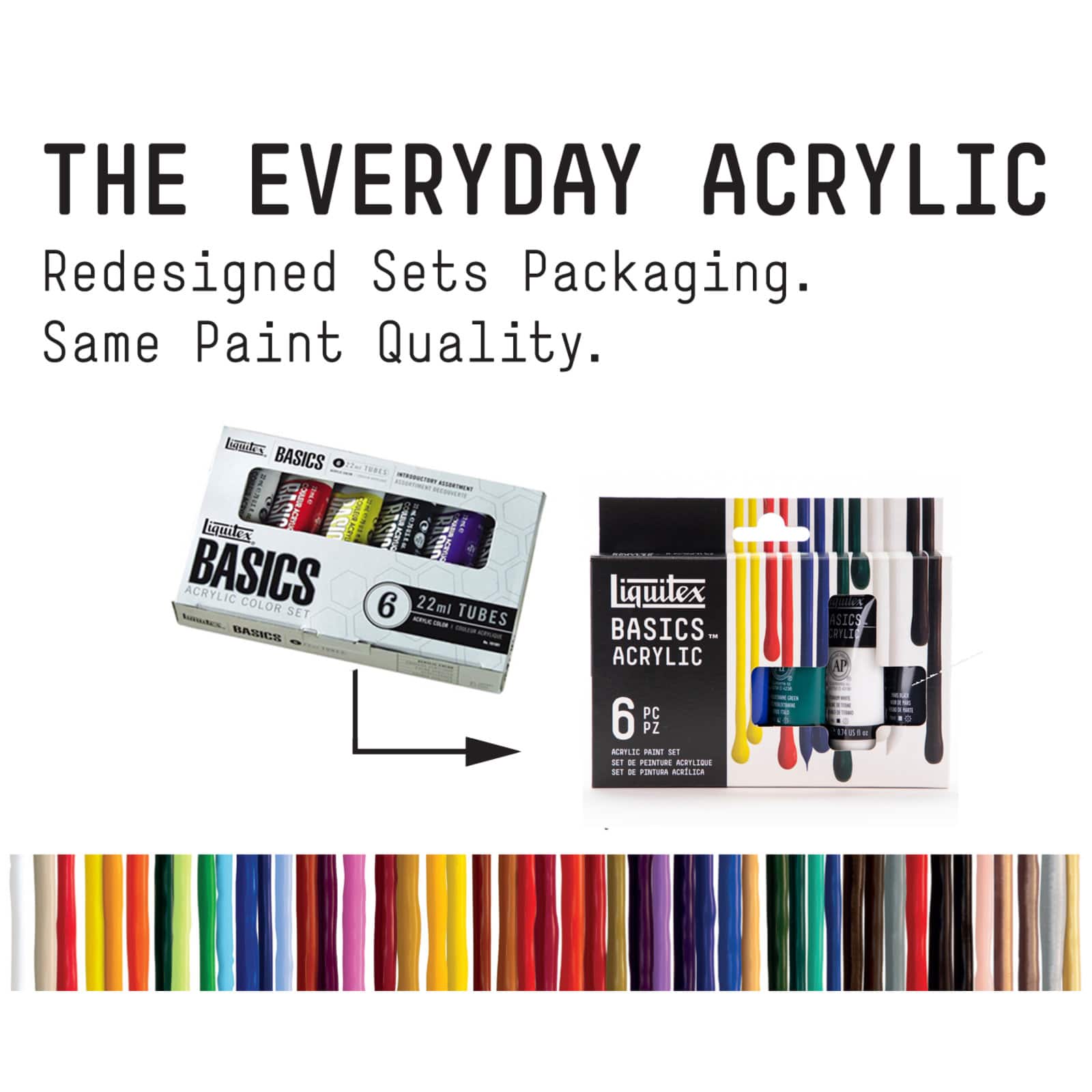 Liquitex® BASICS™ Introductory 6 Colour Acrylic Color Set