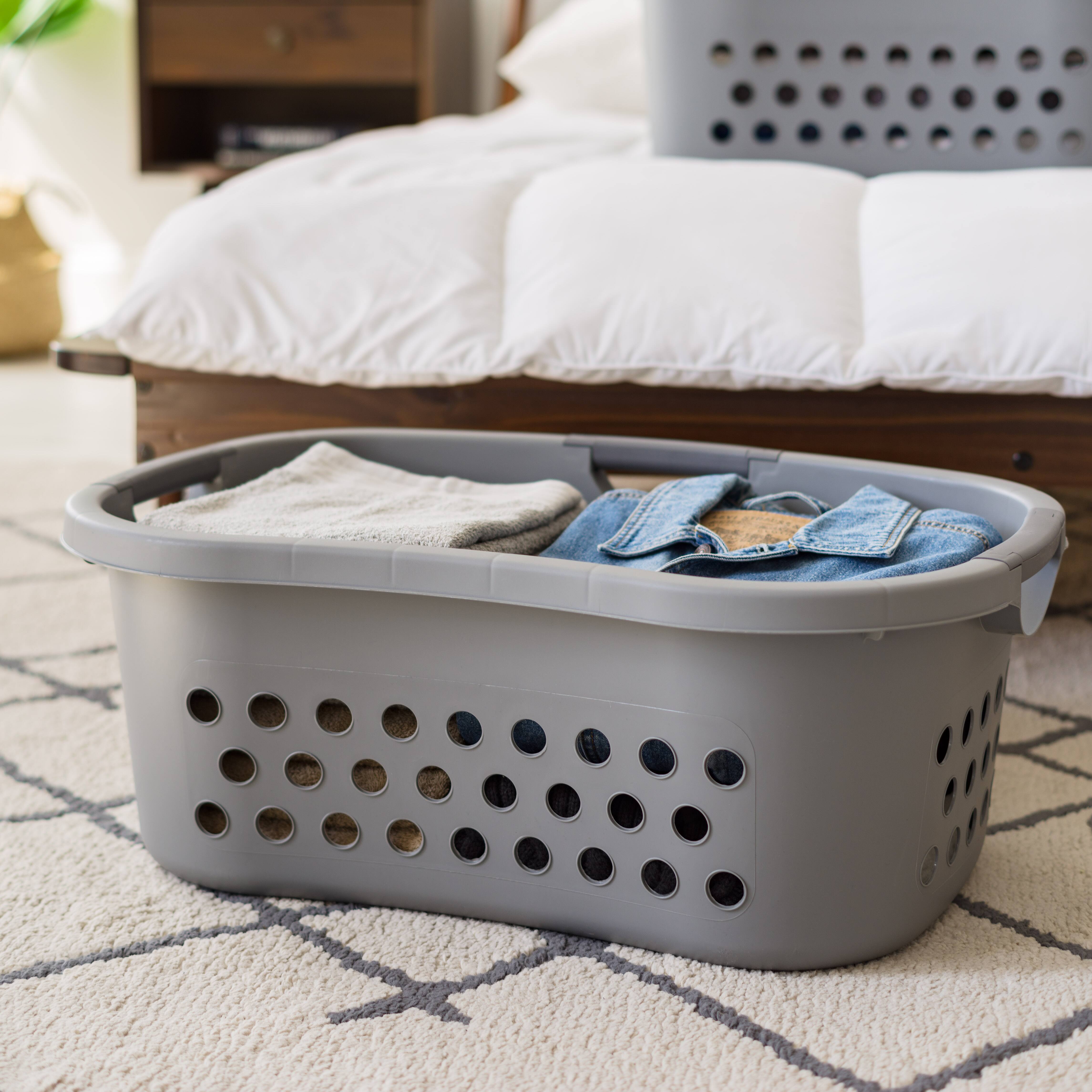 IRIS&#xAE; 53qt. Gray Hip Hamper Laundry Baskets, 2ct.