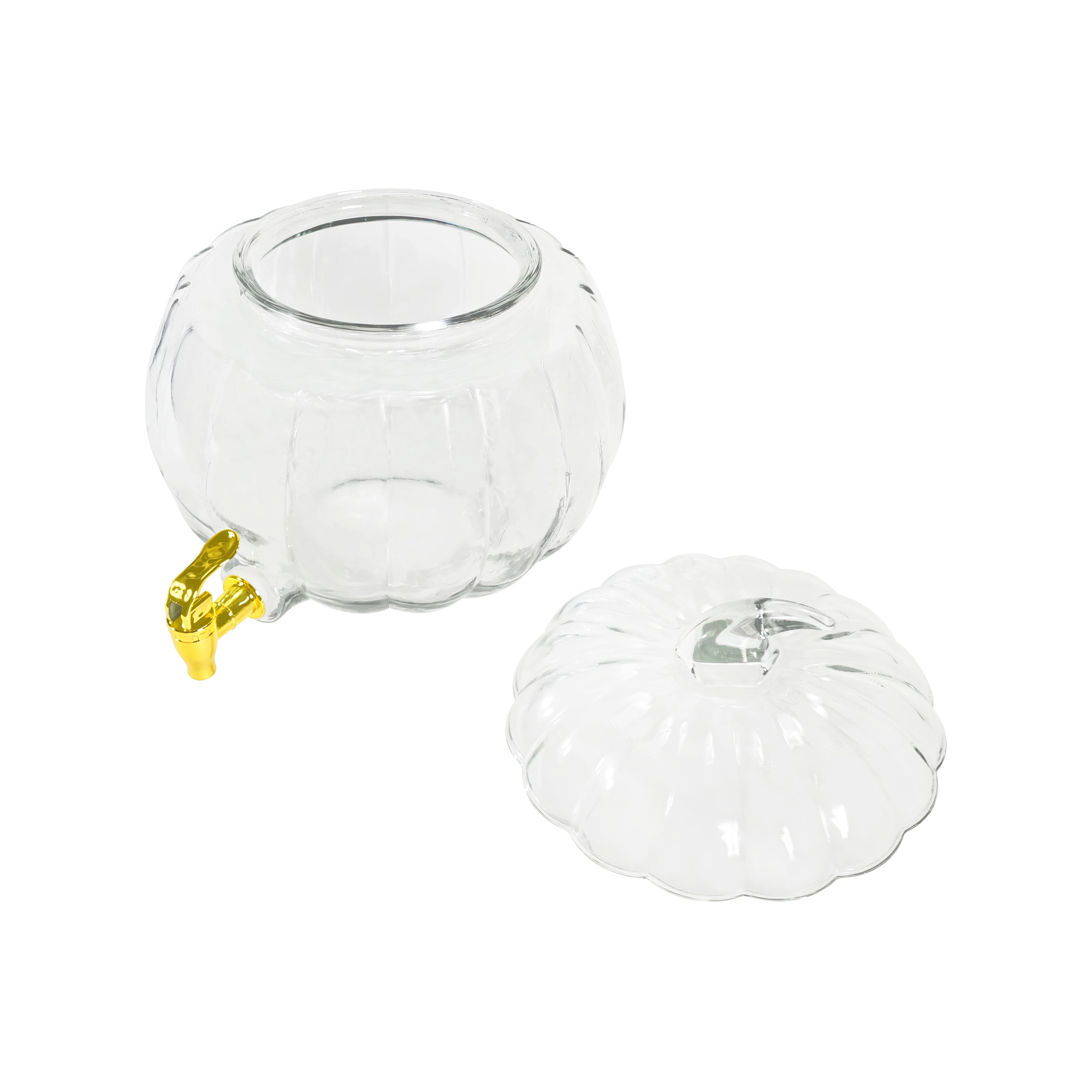 2gal. Clear Glass Pumpkin Drink Dispenser by Ashland&#xAE;