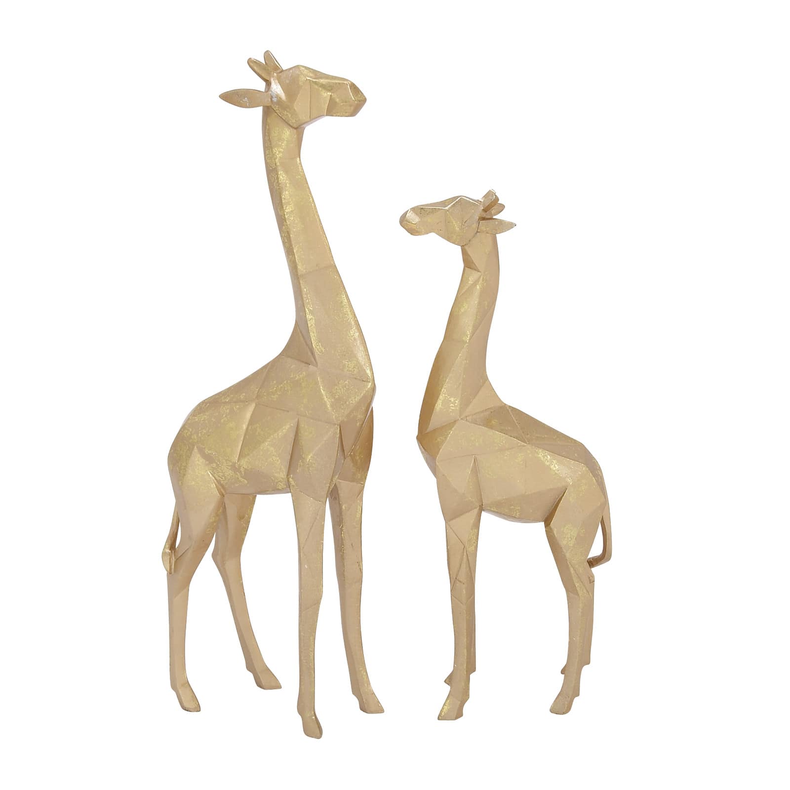 Download Cosmoliving By Cosmopolitan Gold Polystone Modern Giraffe Sculpture Set Michaels