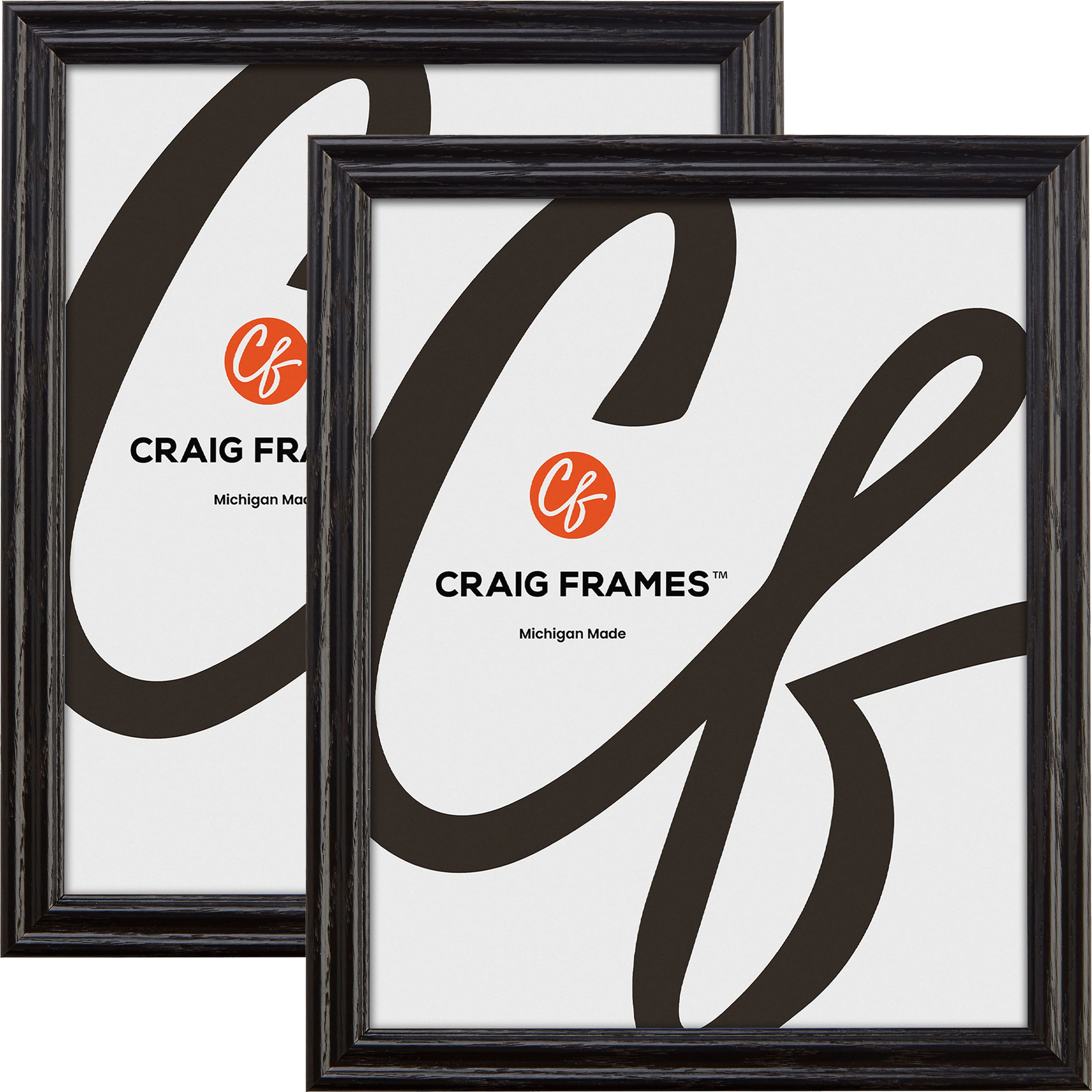 2 Pack: Craig Frames Wiltshire 200 Ebony Picture Frame