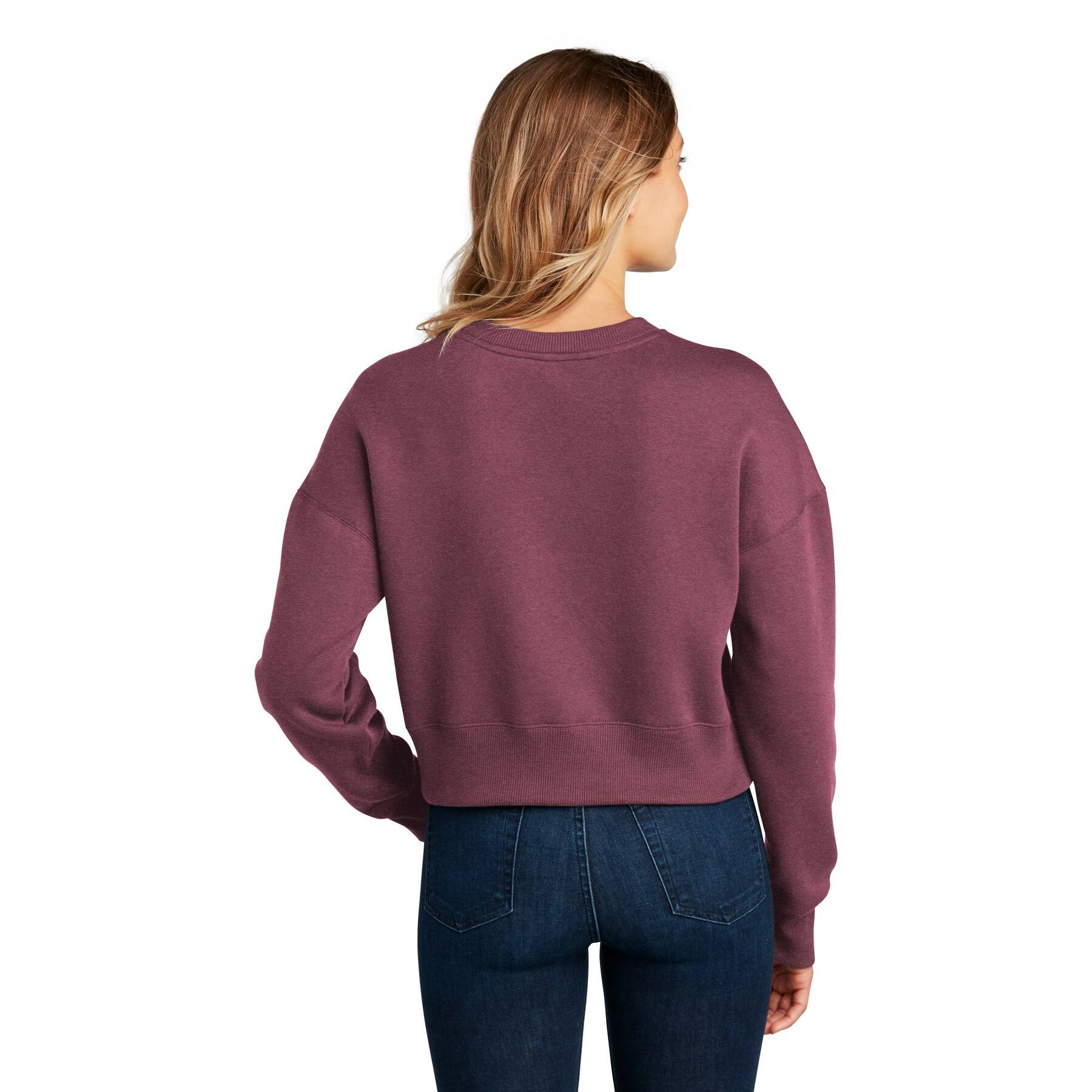 District® Women's Perfect Weight® Fleece Cropped Crew Sweatshirt