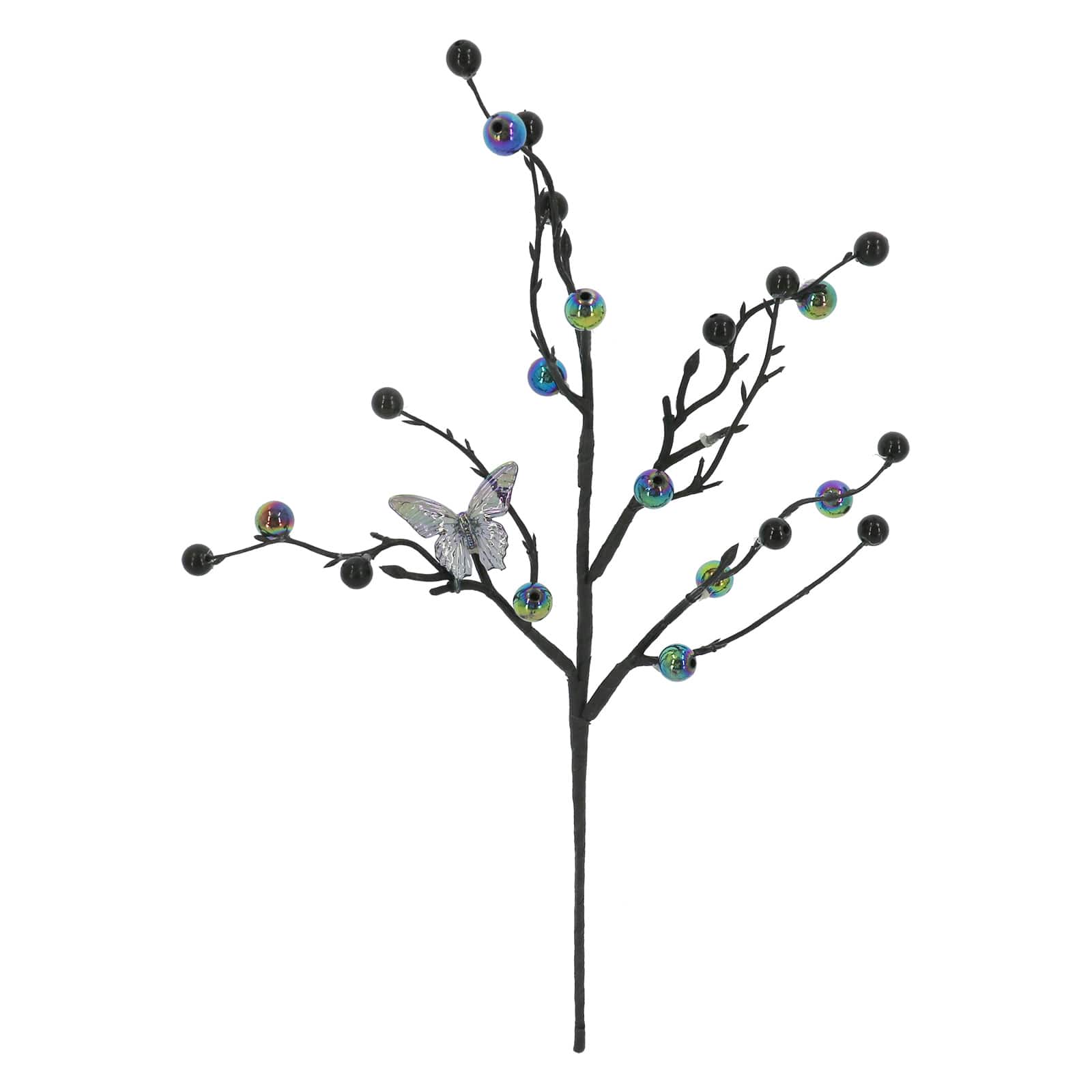 13.5&#x22; Iridescent Butterfly &#x26; Berry Pick by Ashland&#xAE;