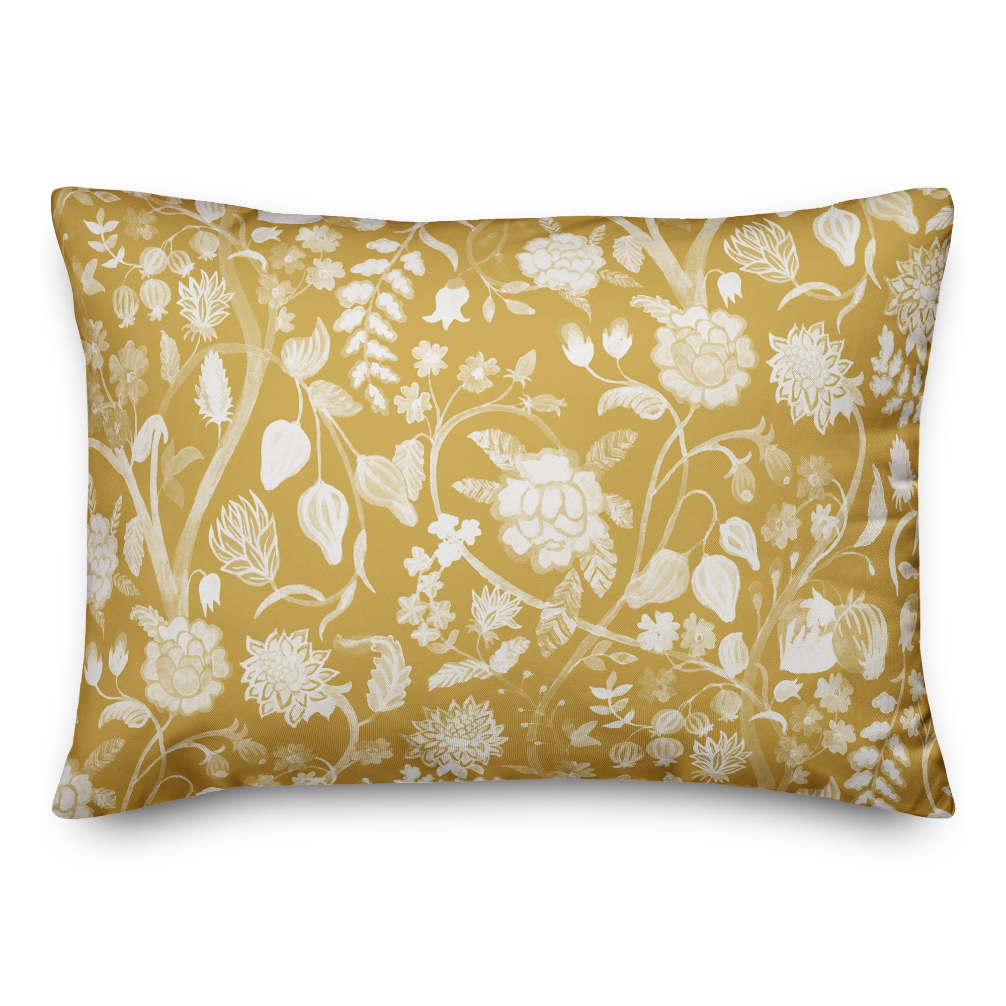 Marigold Flowers 14" x 20" Indoor / Outdoor Pillow