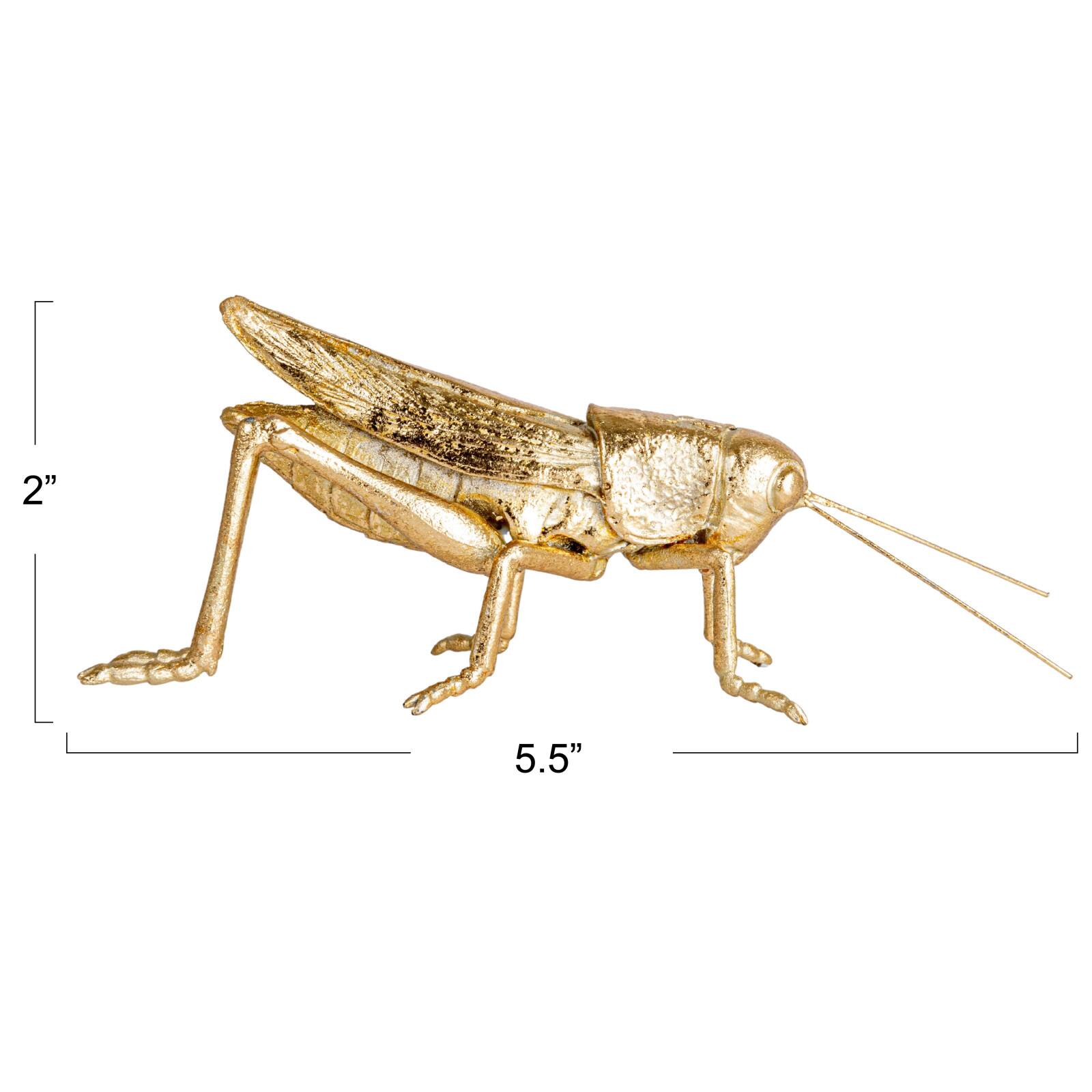 Hello Honey® 5.5" Gold Gilded Garden Grasshopper Décor