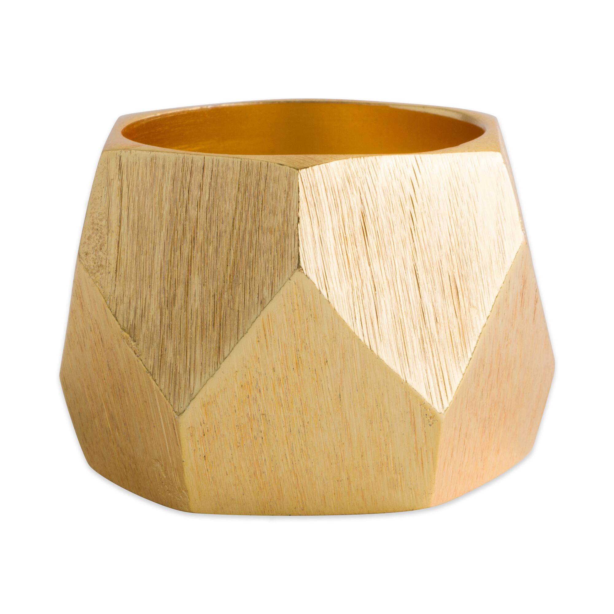 DII&#xAE; Gold Triangle Band Napkin Rings, 6ct.
