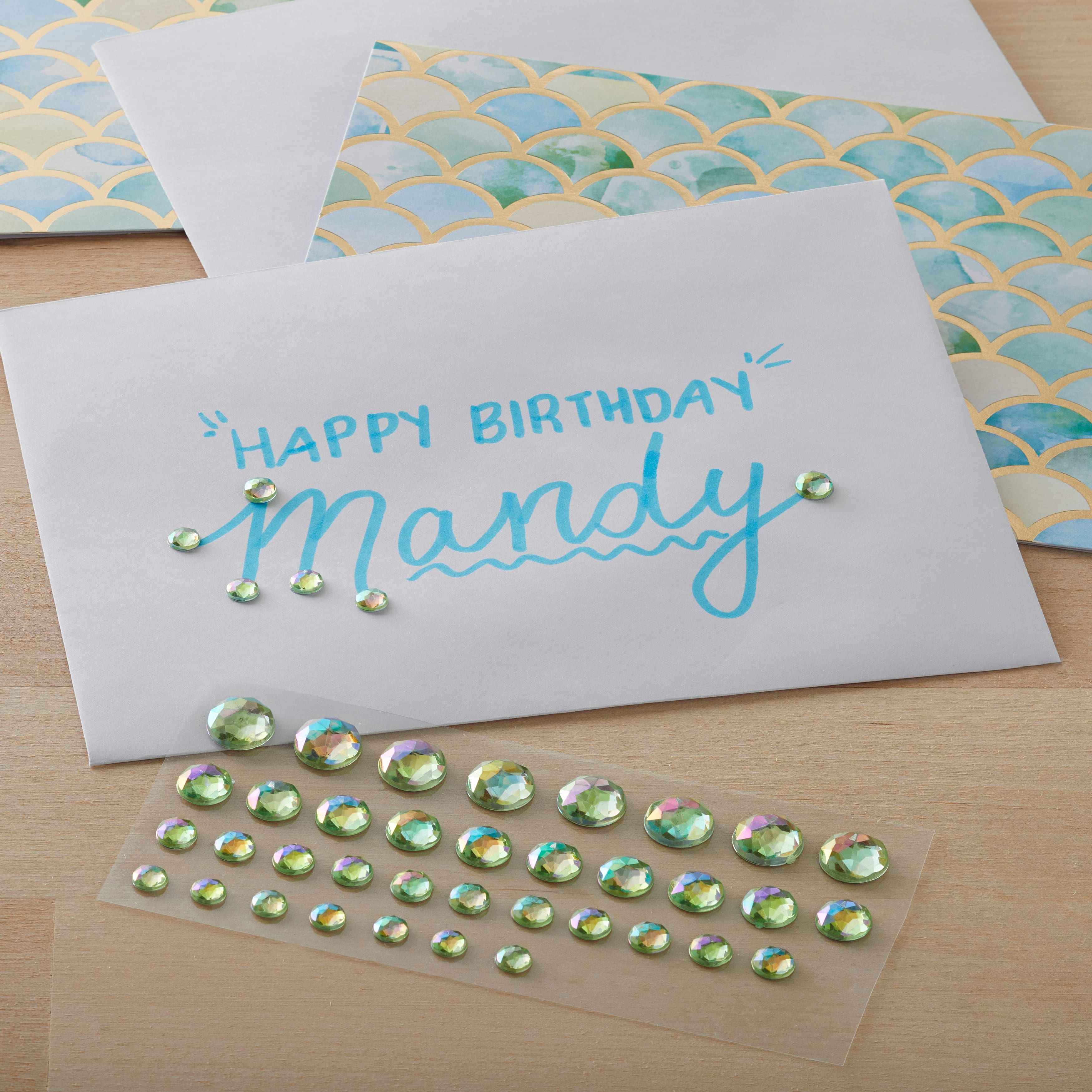 Recollections&#x2122; Rhinestones, Adhesive Backed Light Green