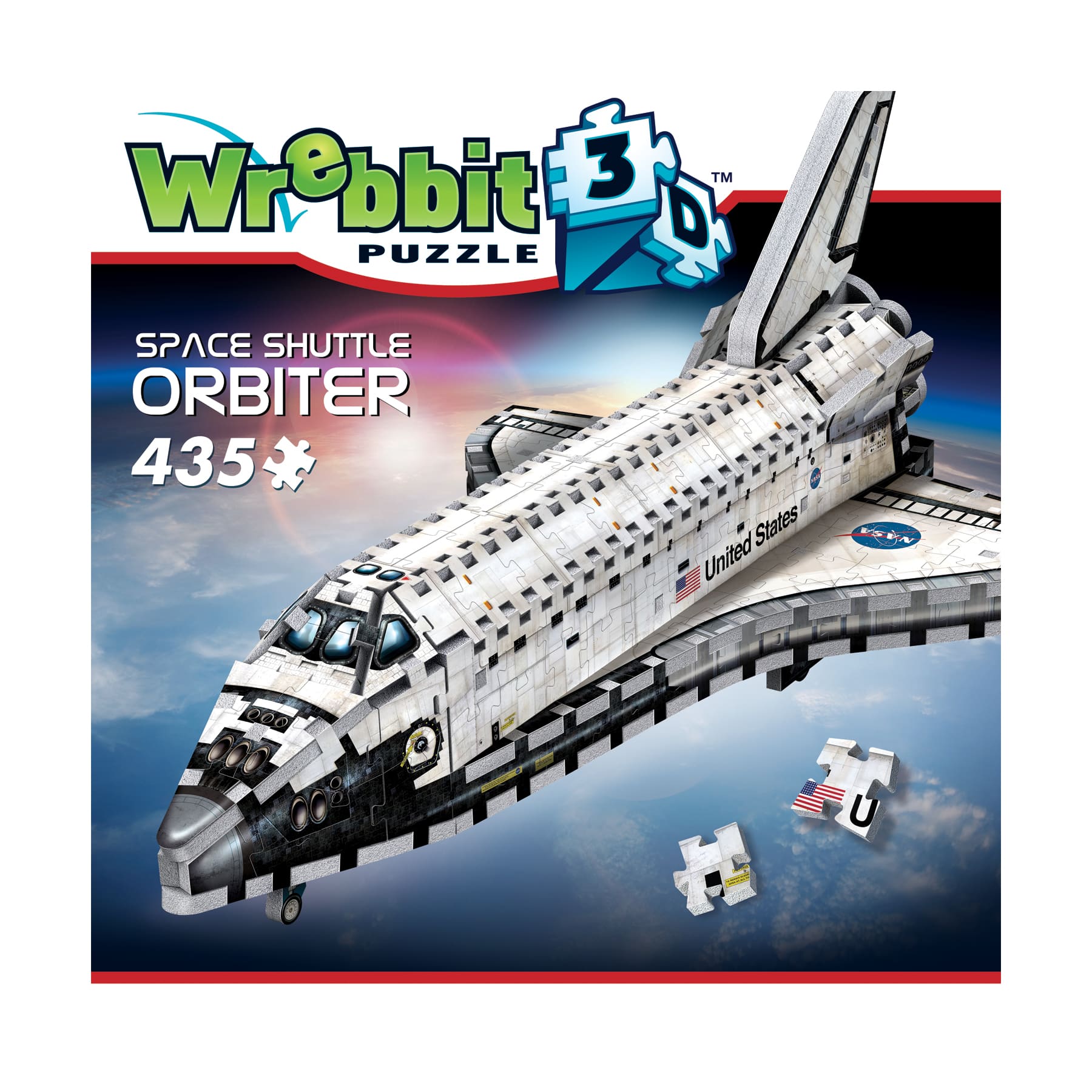 Wrebbit 3D Puzzle&#x2122; Space Shuttle Orbiter 435 Piece Puzzle