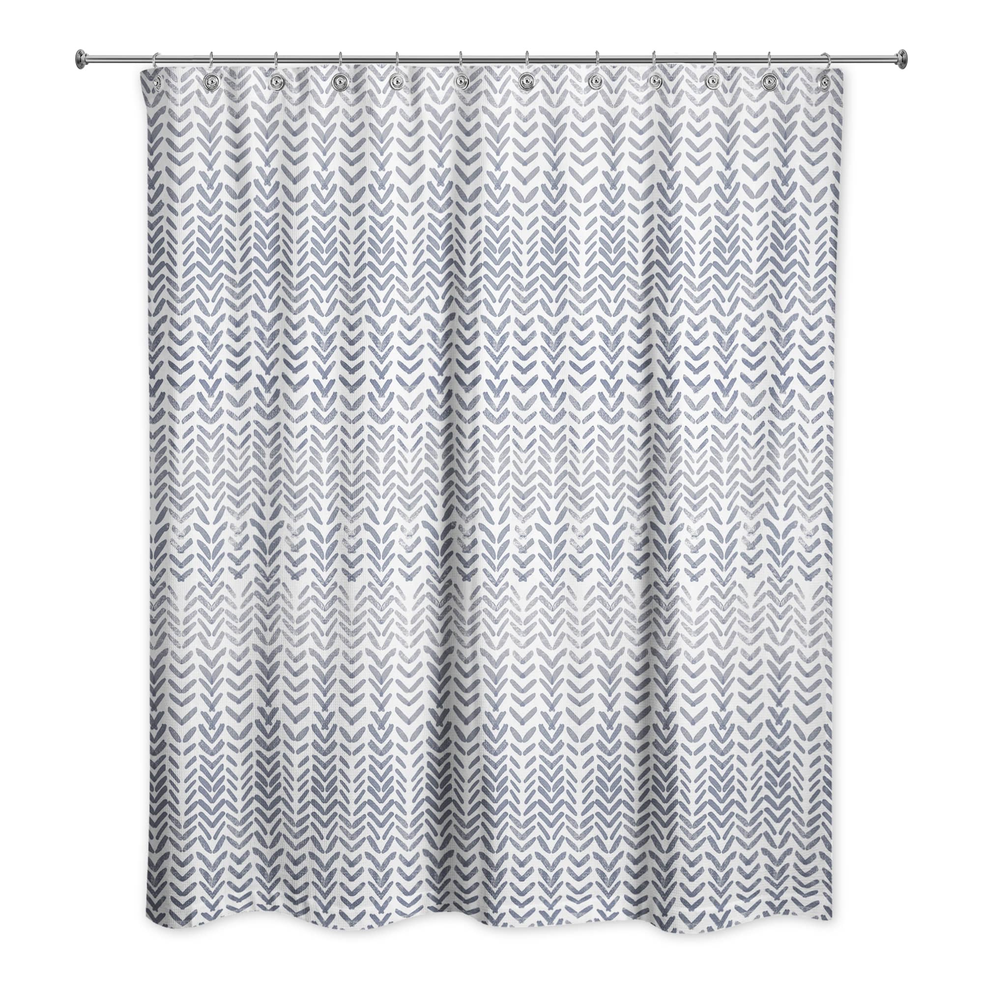 Herringbone Pattern 71&#x22; x 74&#x22; Shower Curtain