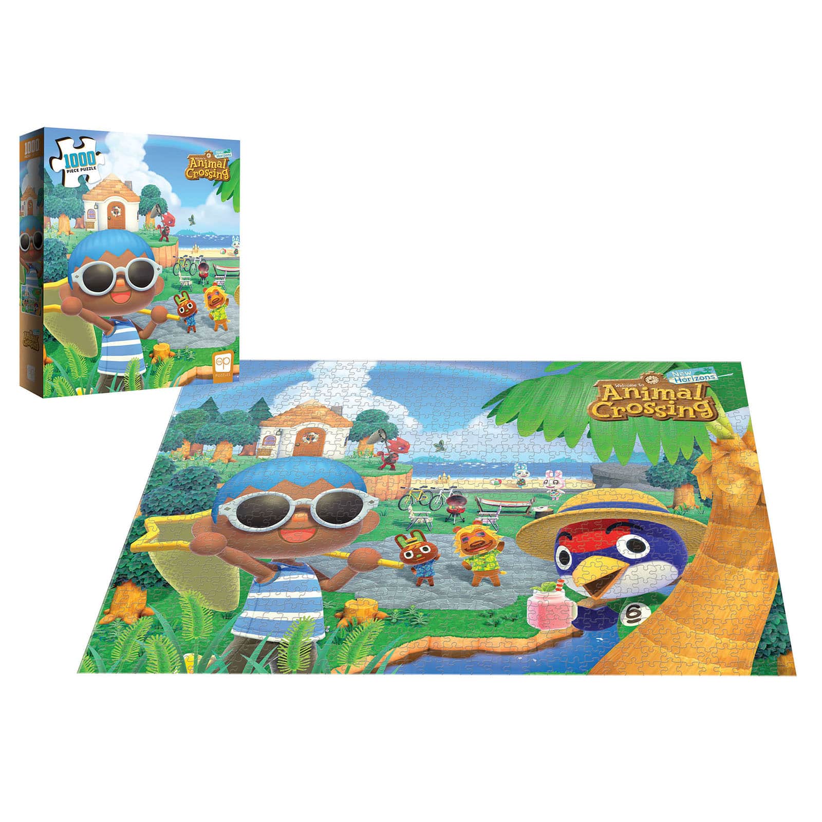 USAopoly Animal Crossing&#x2122;: New Horizons &#x22;Summer Fun&#x22; 1000-Piece Puzzle