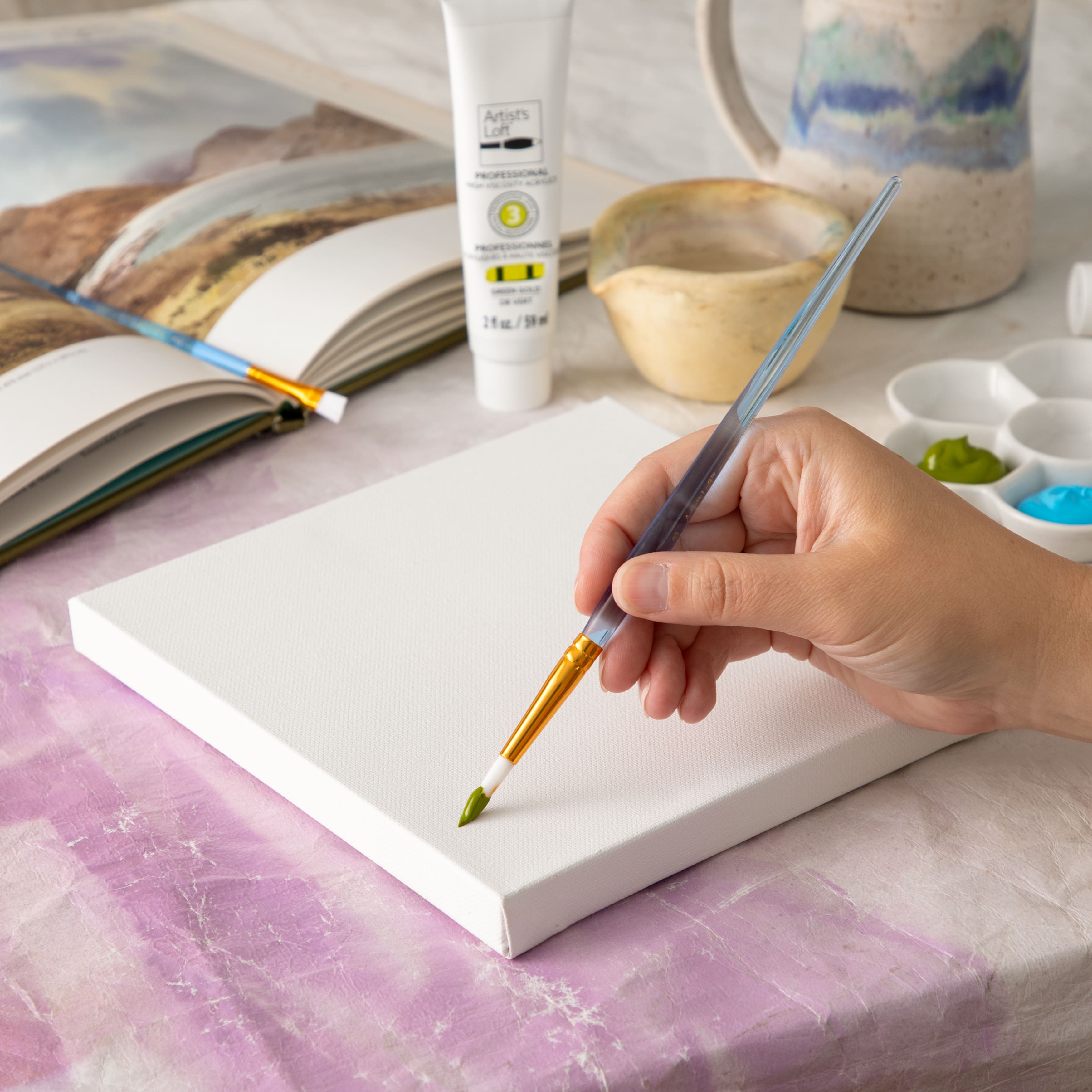 12 Pack: Level 1 Back Stapled Traditional Canvas by Artist&#x27;s Loft&#x2122;