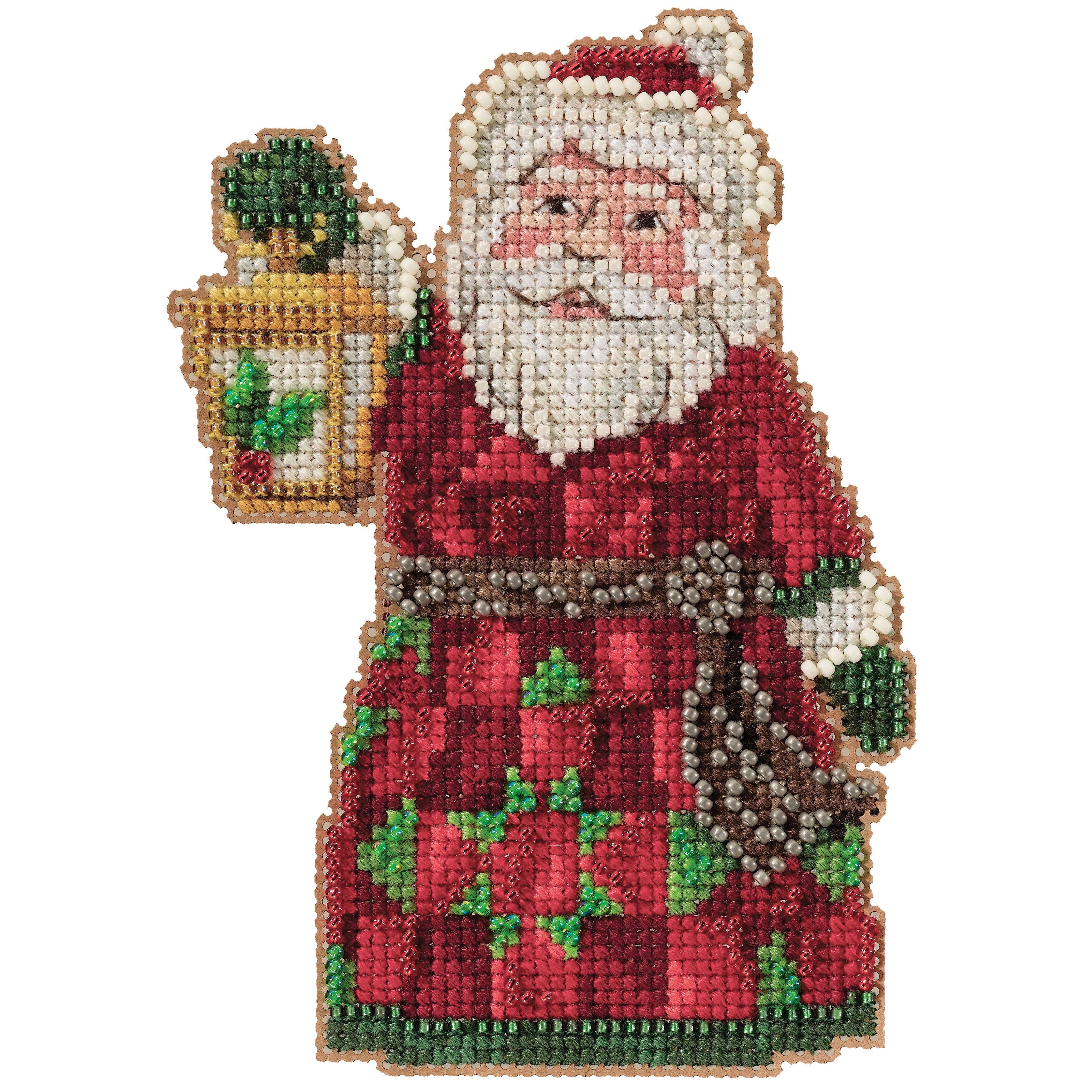 Mill Hill® Jim Shore Santa with Lantern Counted Cross Stitch Kit