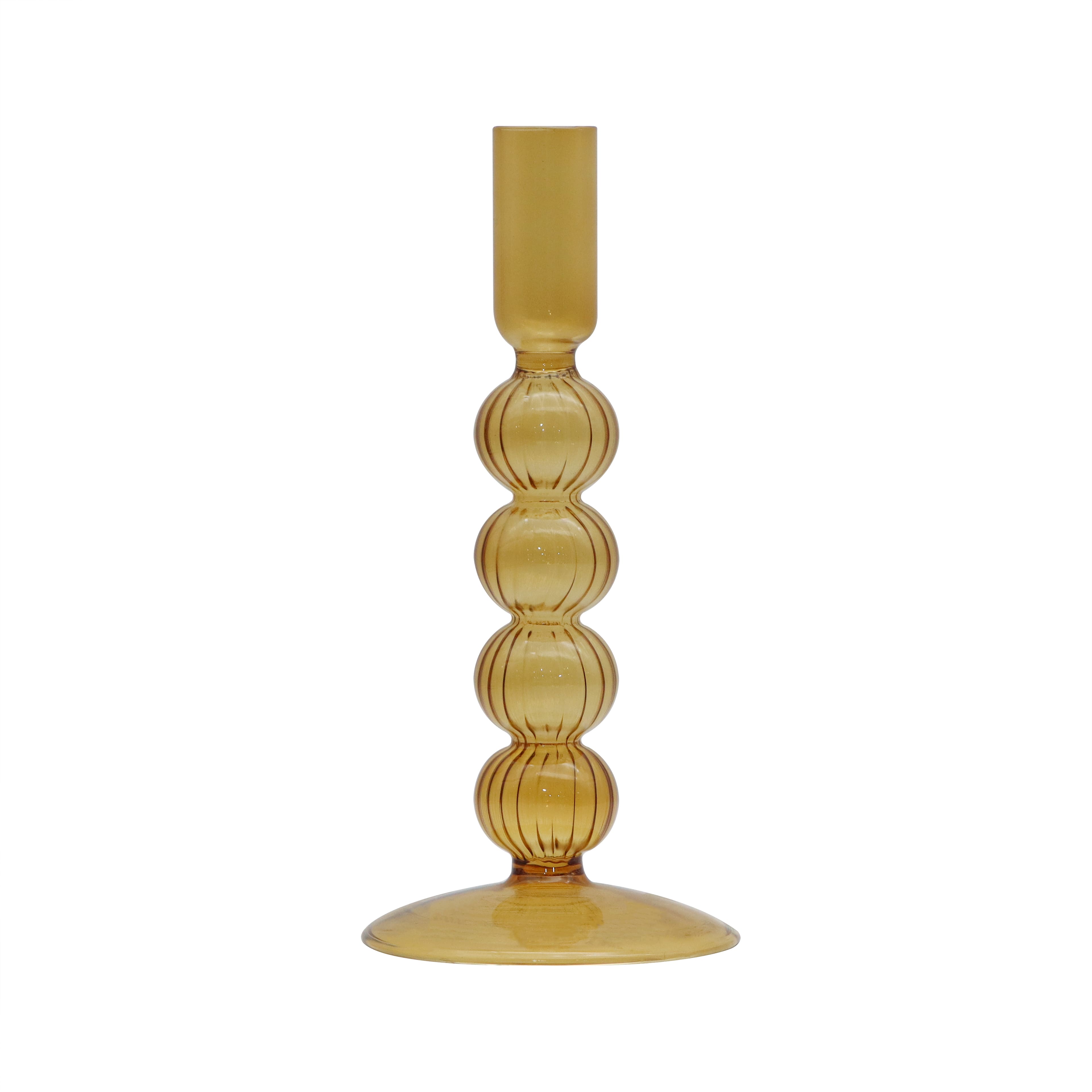 7.5&#x22; Bubble Glass Taper Candle Holder by Ashland&#xAE;