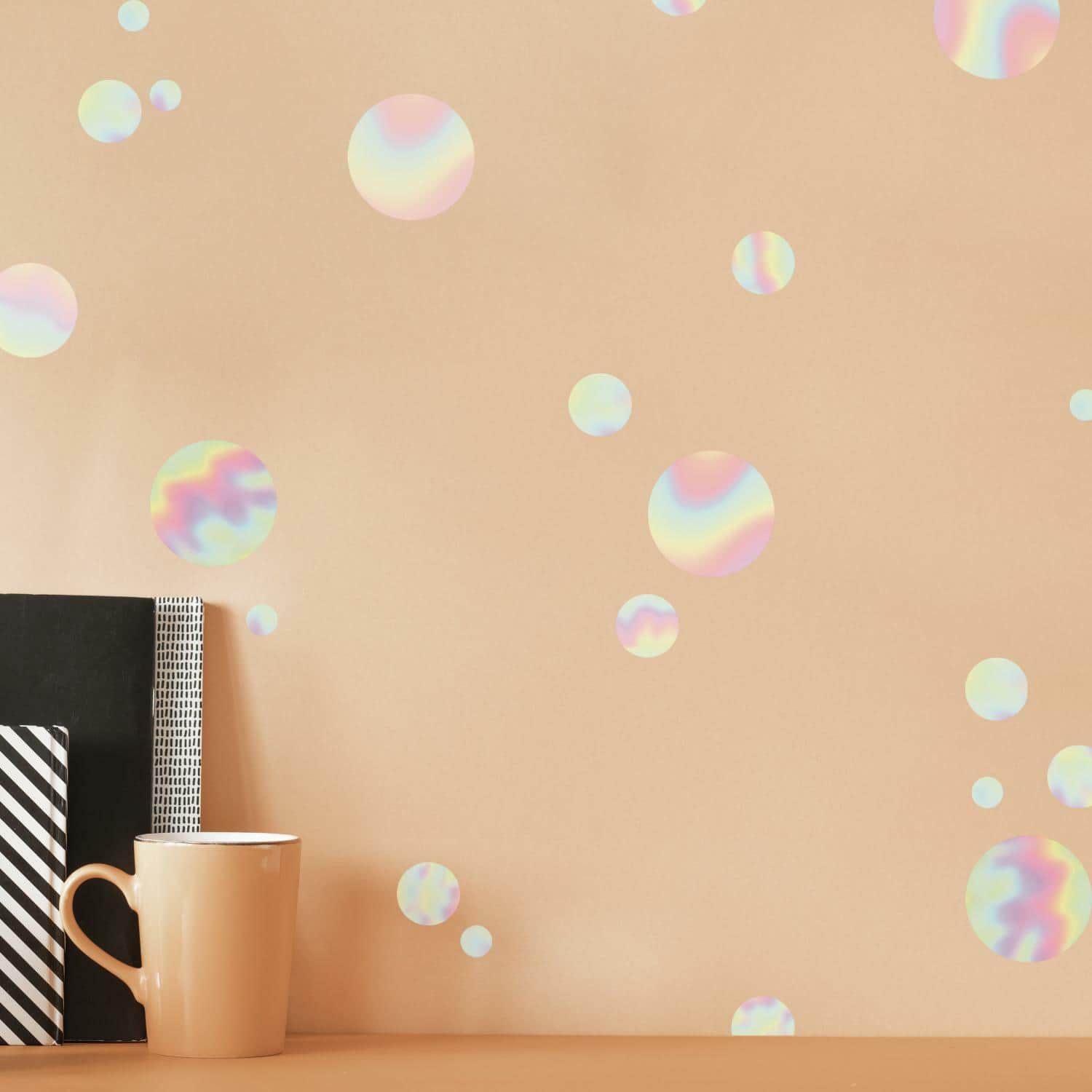 RoomMates Holographic Circle Peel & Stick Wall Decals