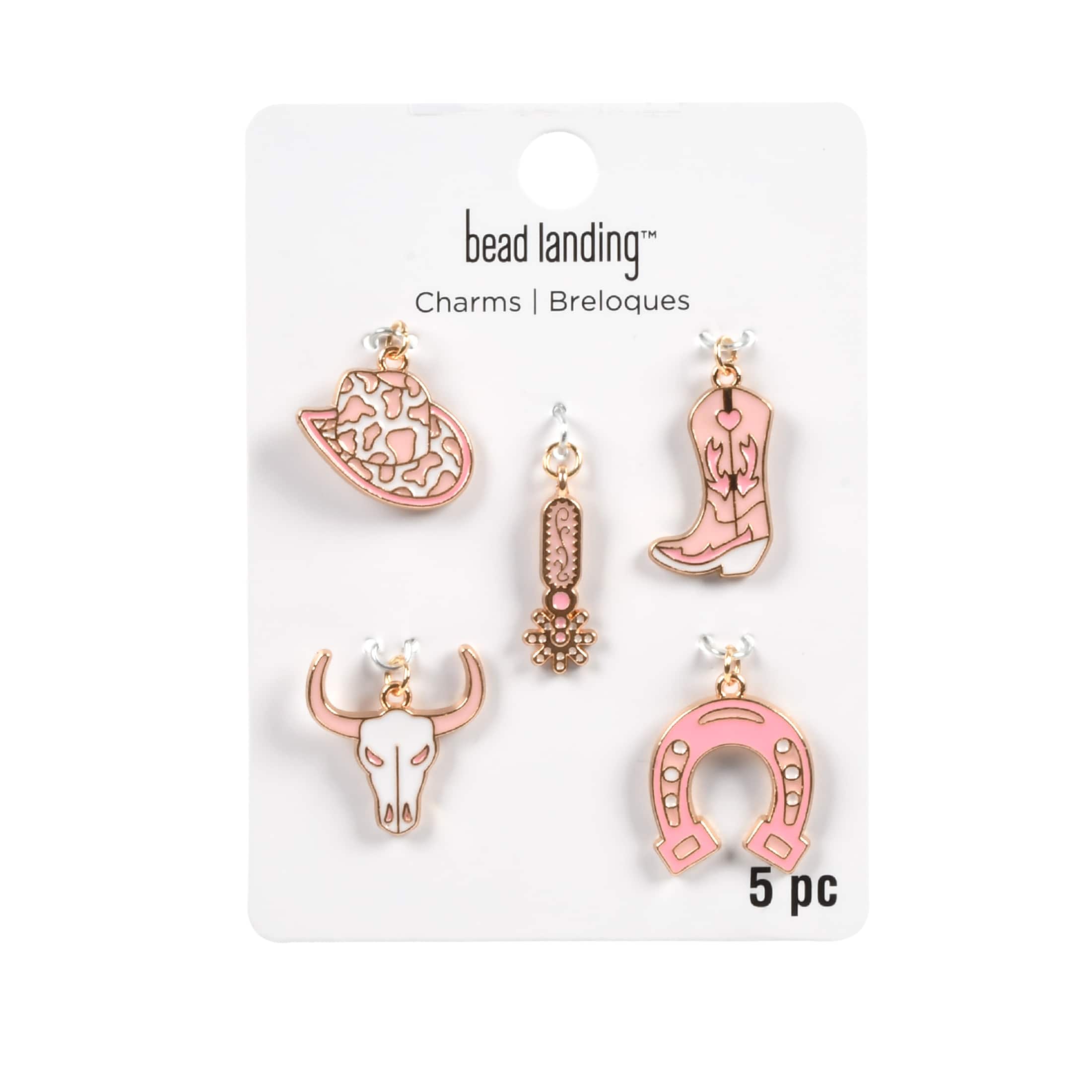 Ensemble de breloques à thème de cowgirl de Bead Landing
