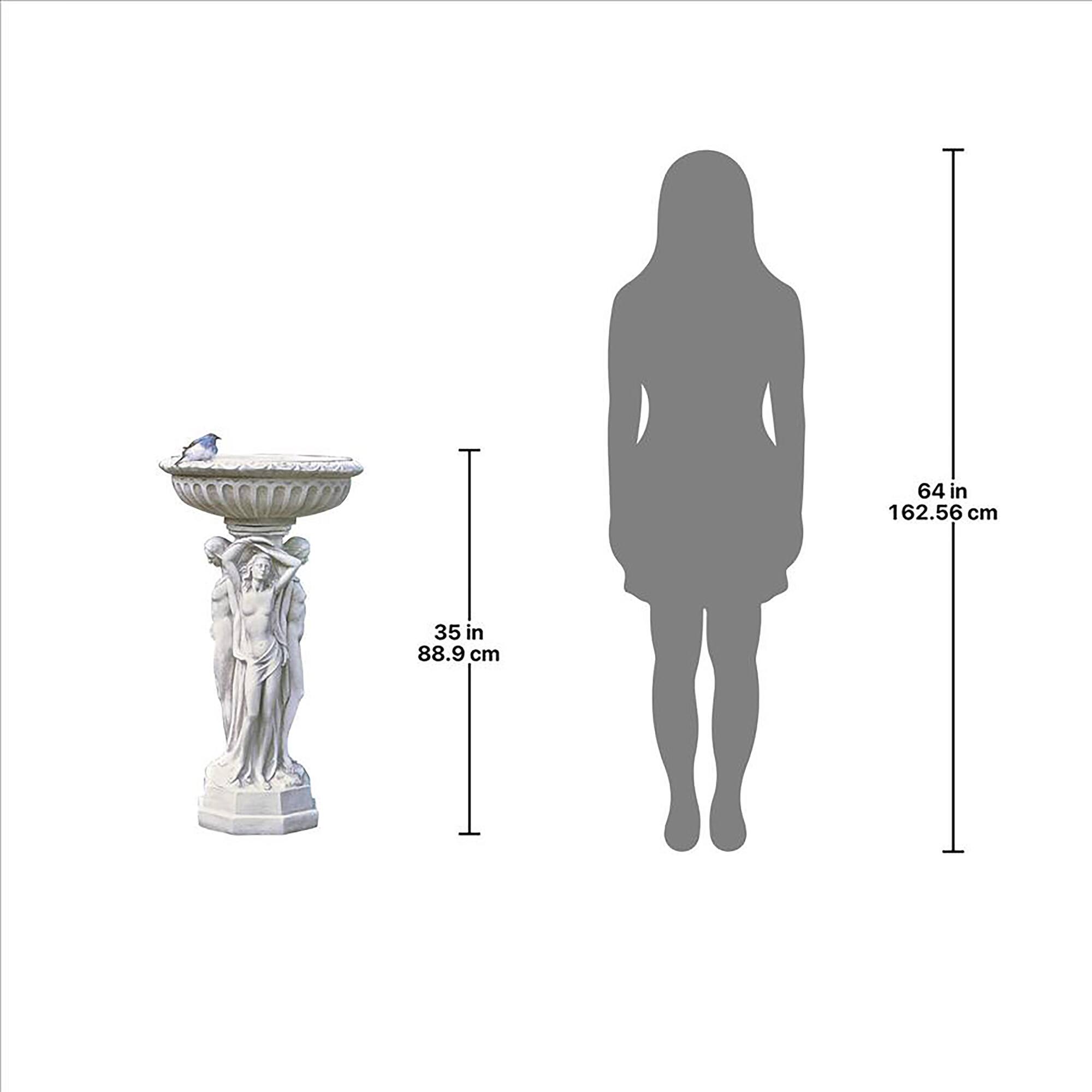 Design Toscano 35" Column of the Maenads Pedestal Font
