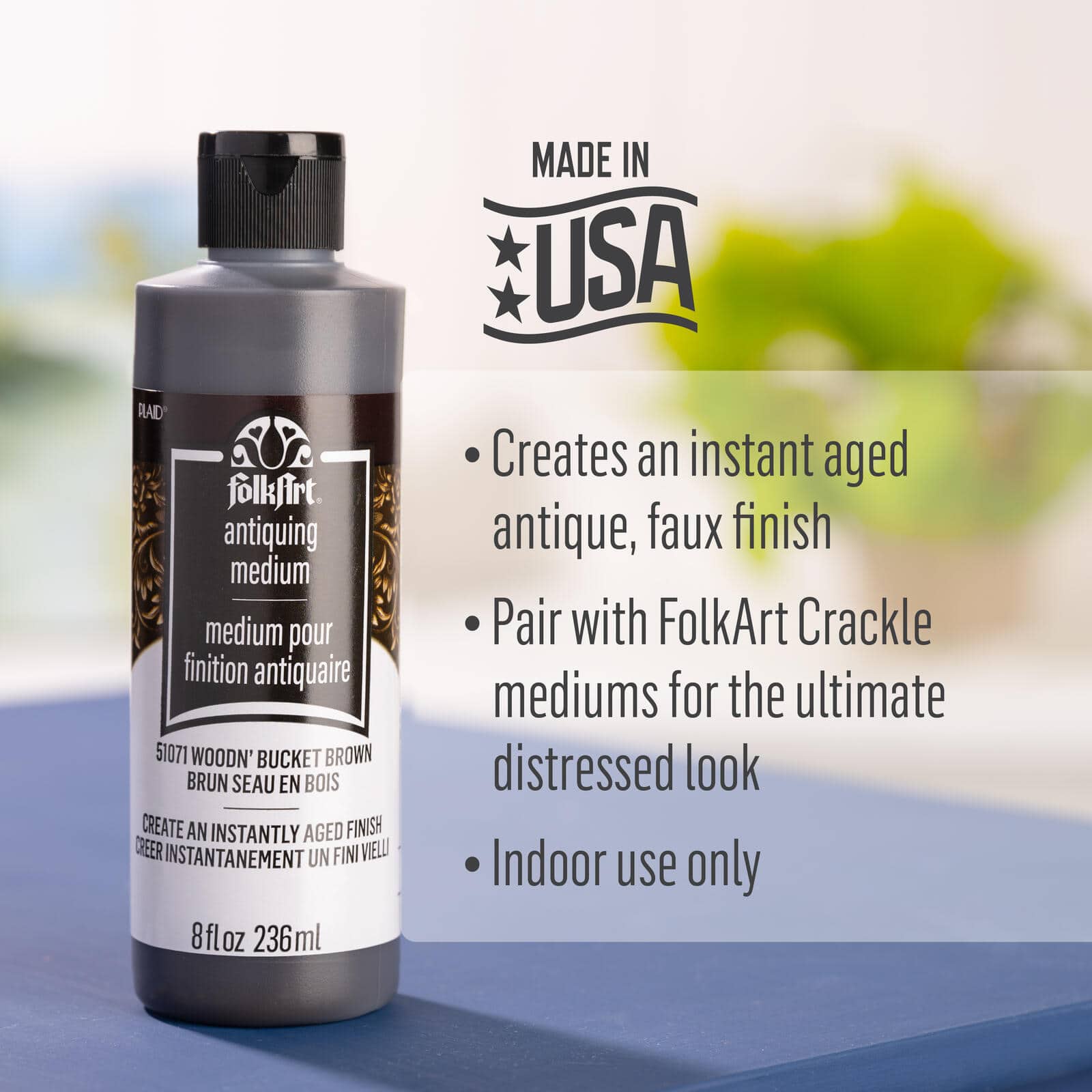 FolkArt® Woodn' Bucket Brown Antiquing Medium