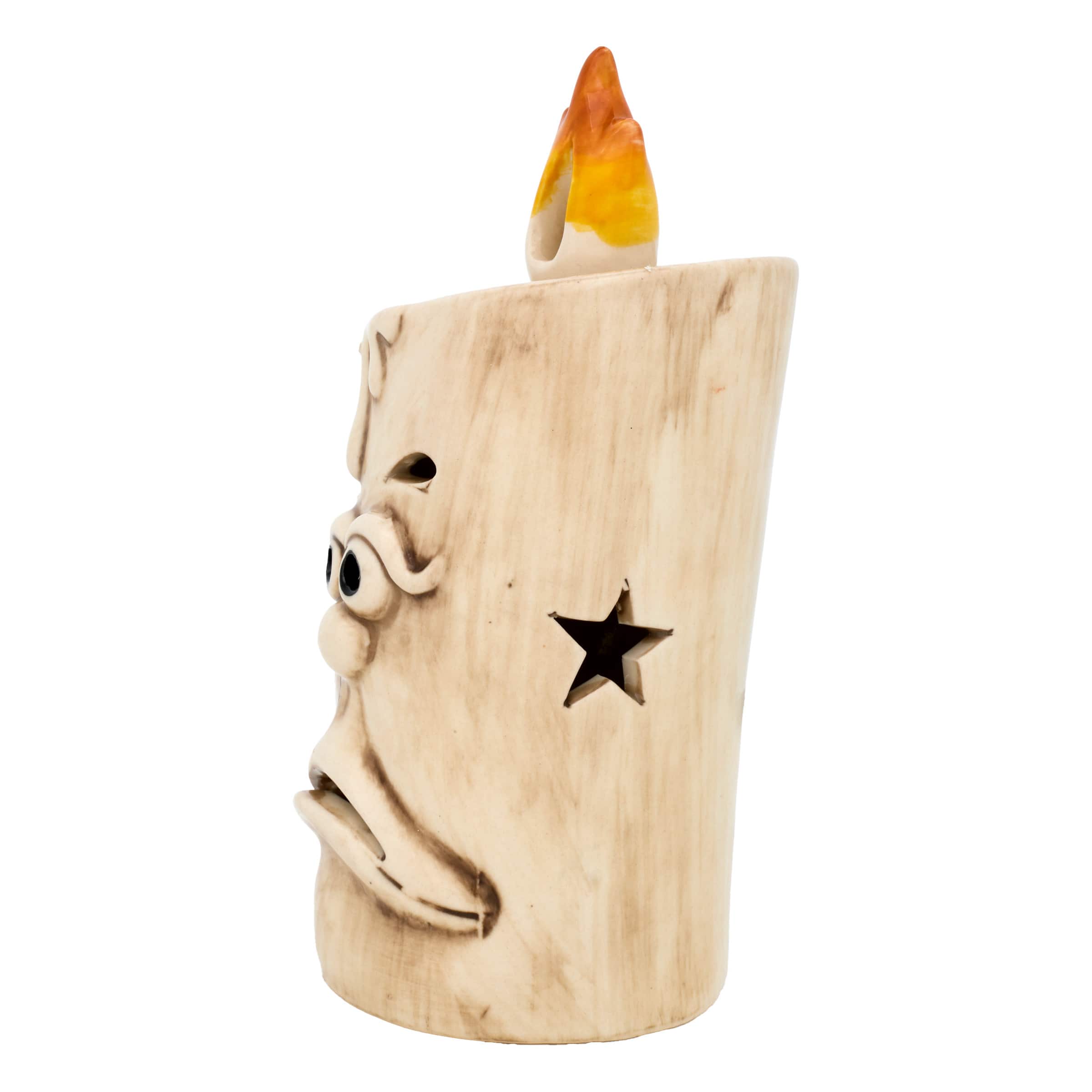 7&#x22; Ghostface White Candle with LED Lights