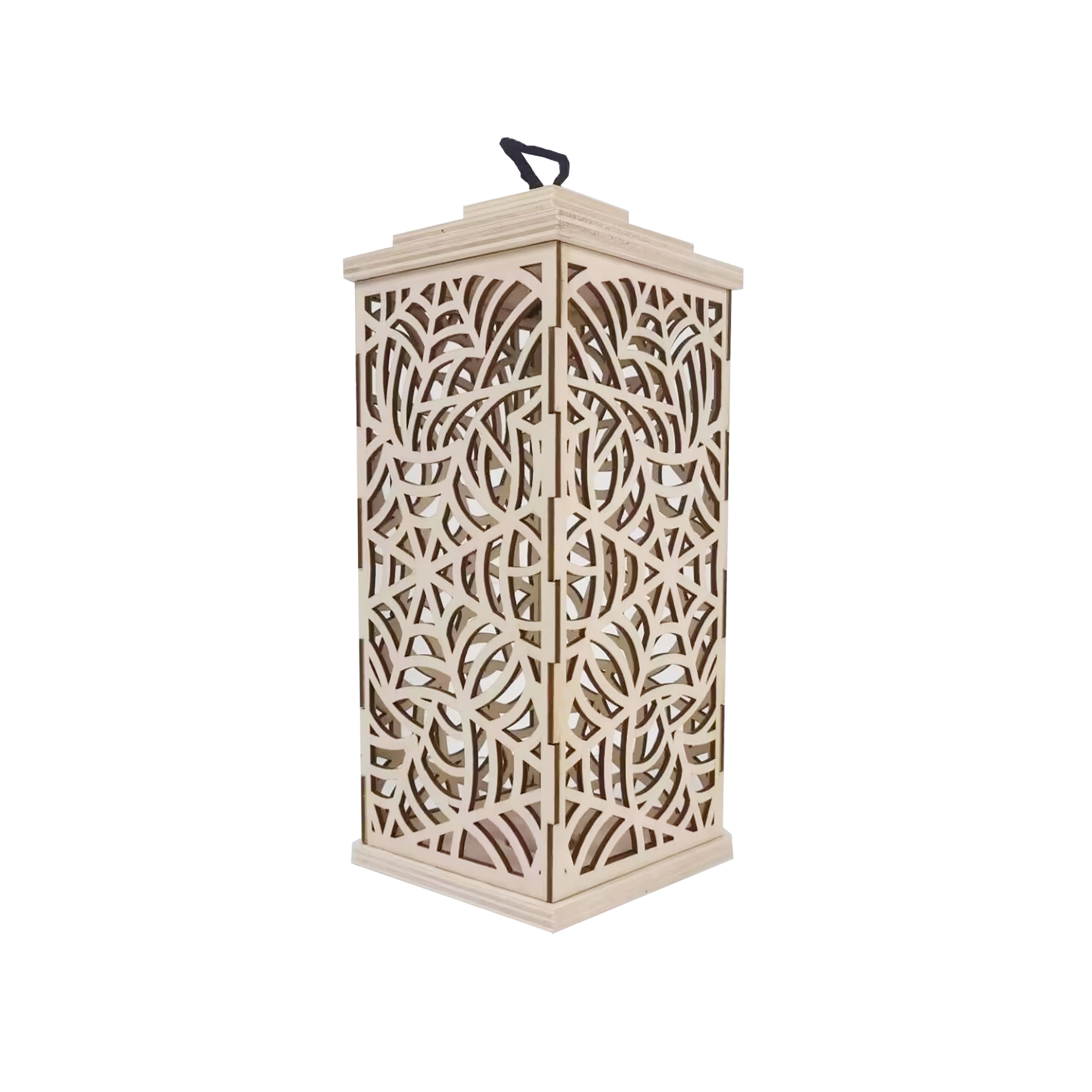 10" DIY LED Web Wood Lantern Décor by Make Market®