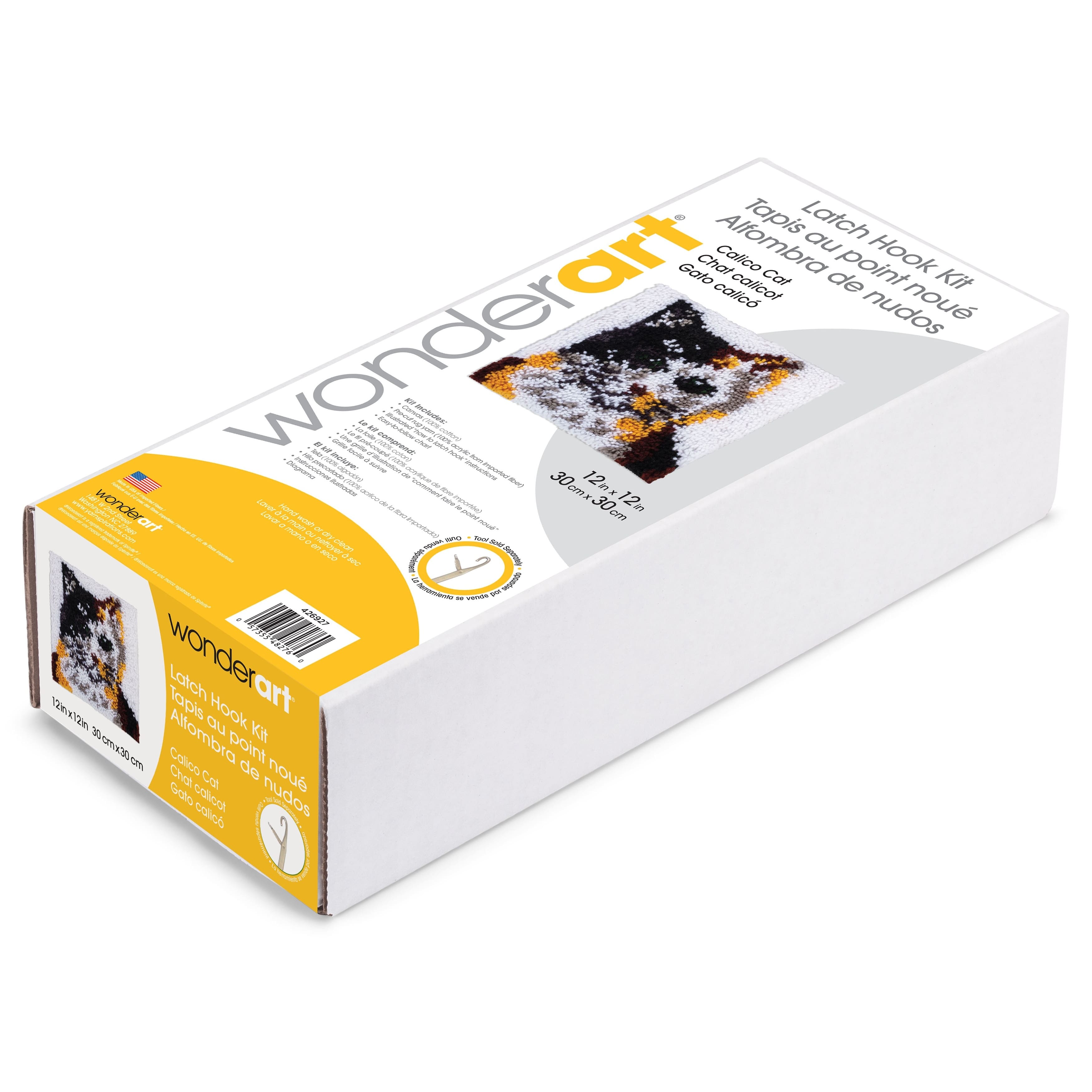 Wonderart&#xAE; Calico Cat Latch Hook Kit