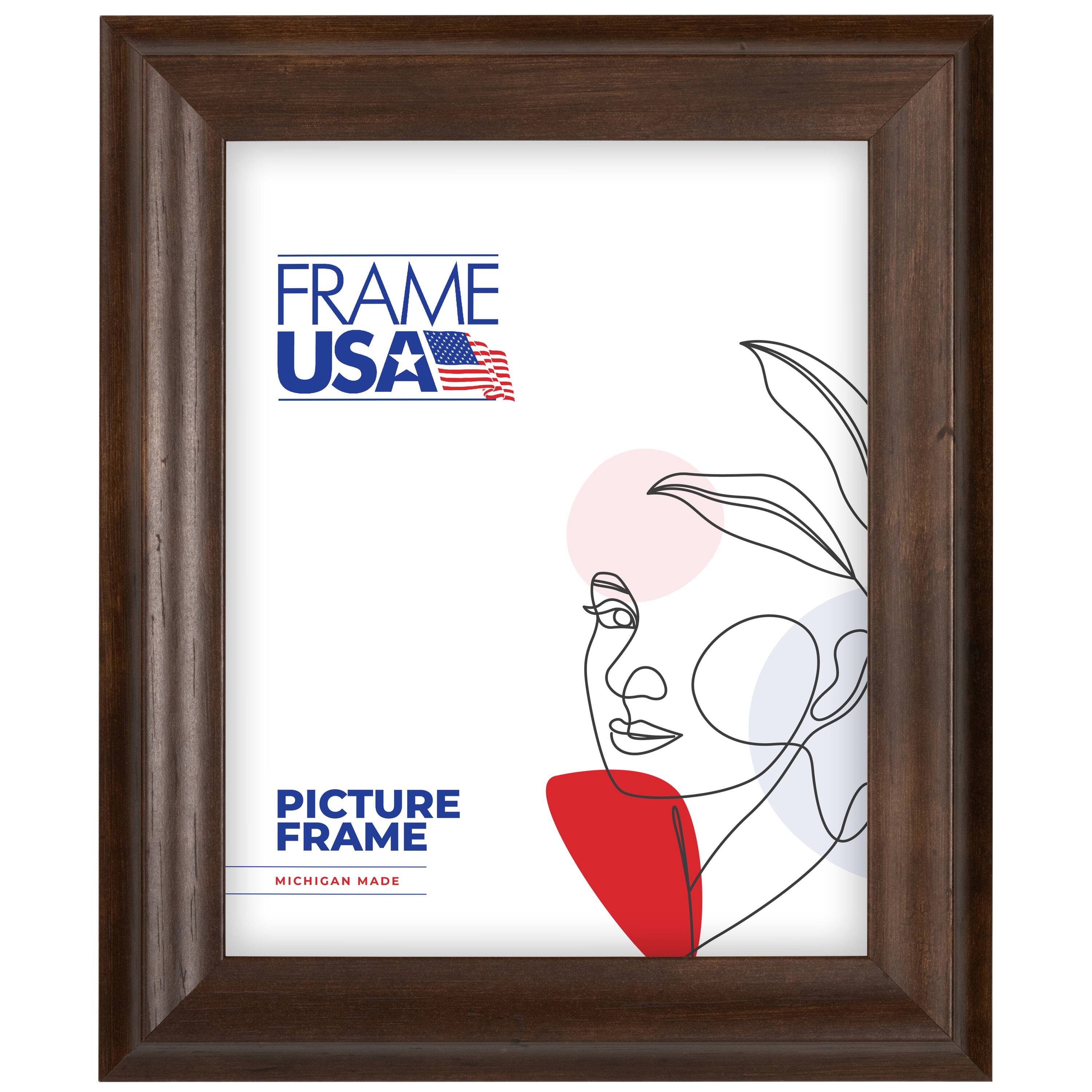 Frame USA Verona Narrow Mocha Single Image Picture Frame