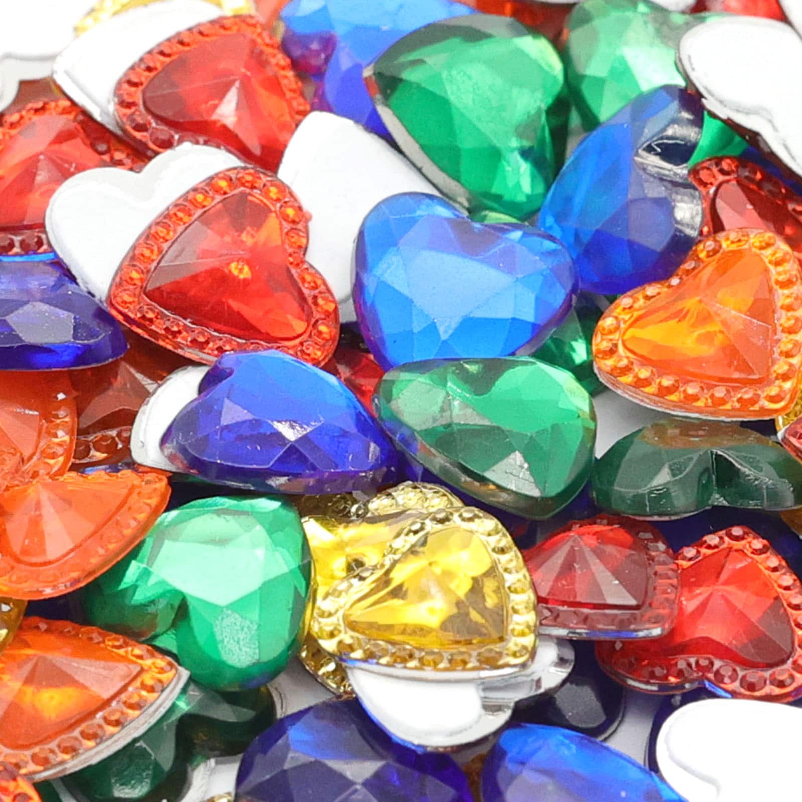 12 Packs: 100 ct. (1,200 total) Heart Sticky Gems by Creatology™