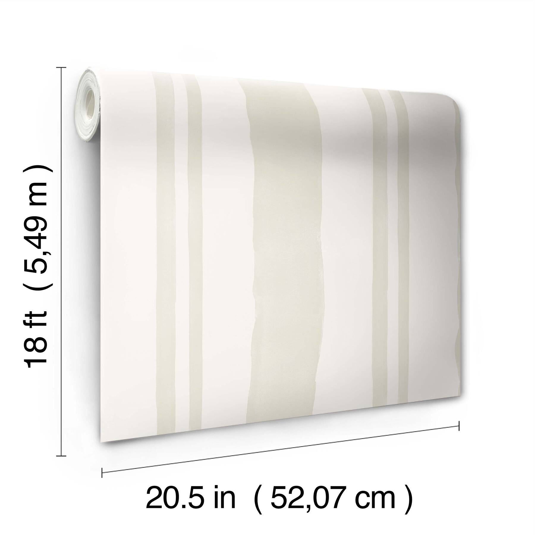 RoomMates Mr. Kate Winston Watercolor Stripe Peel &#x26; Stick Wallpaper