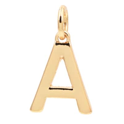 14K Gold Plated Letter Charm by Bead Landing™ | Michaels