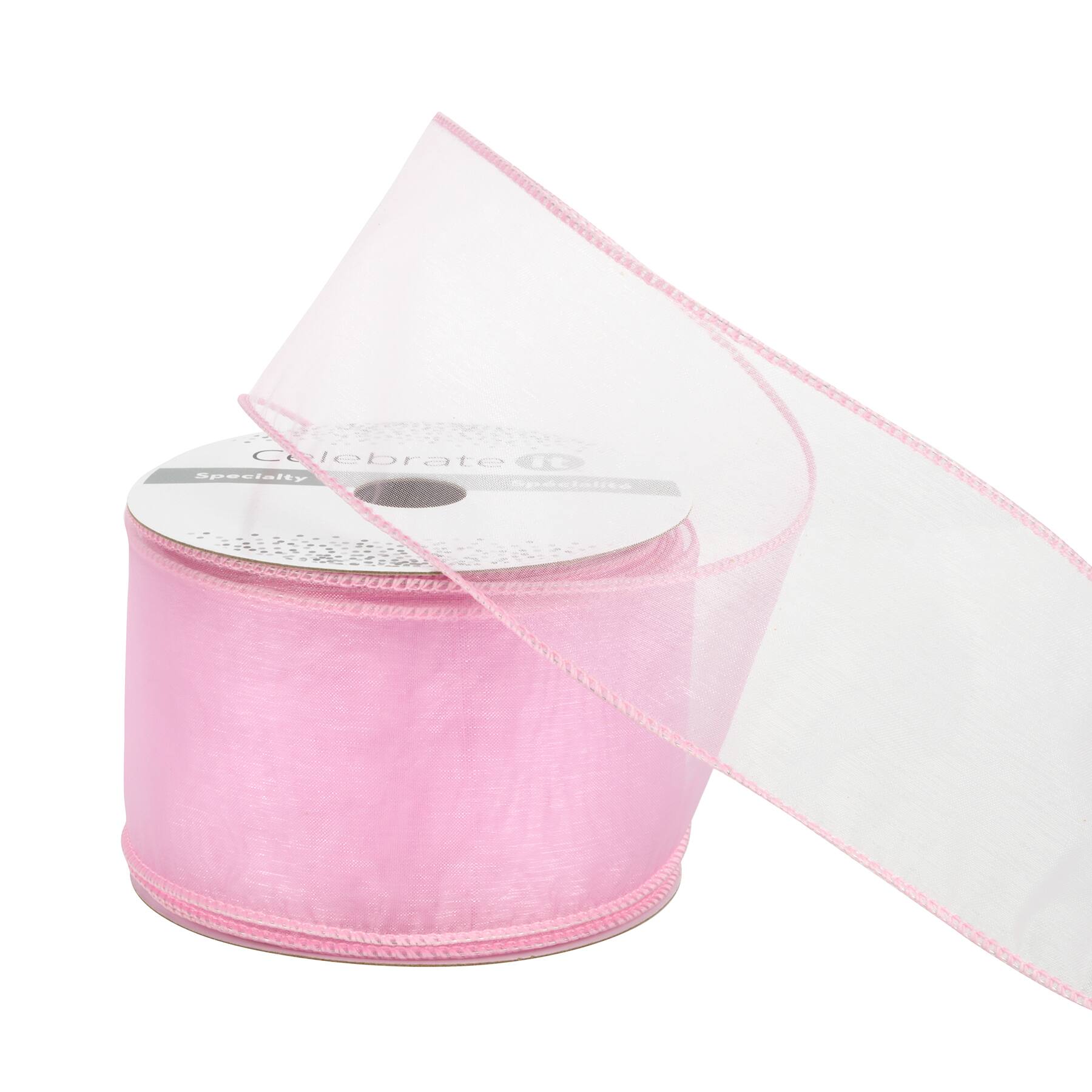 12 Pack: 2.5&#x22; x 10yd. Sheer Wired Ribbon By Celebrate It&#xAE;