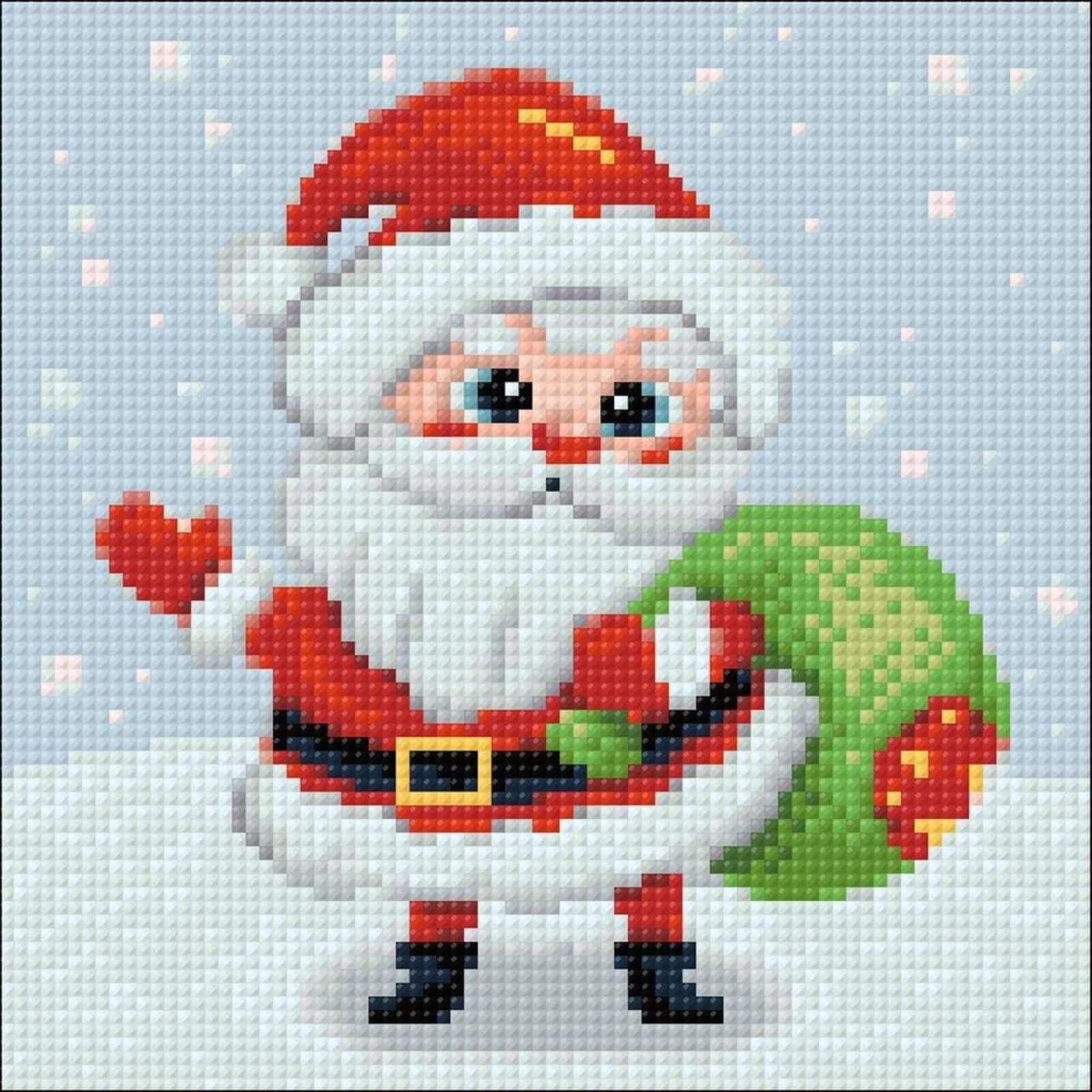 Diy Christmas Santa Claus Pattern Diamond Painting Notebook Kits Decoration  Handicrafts