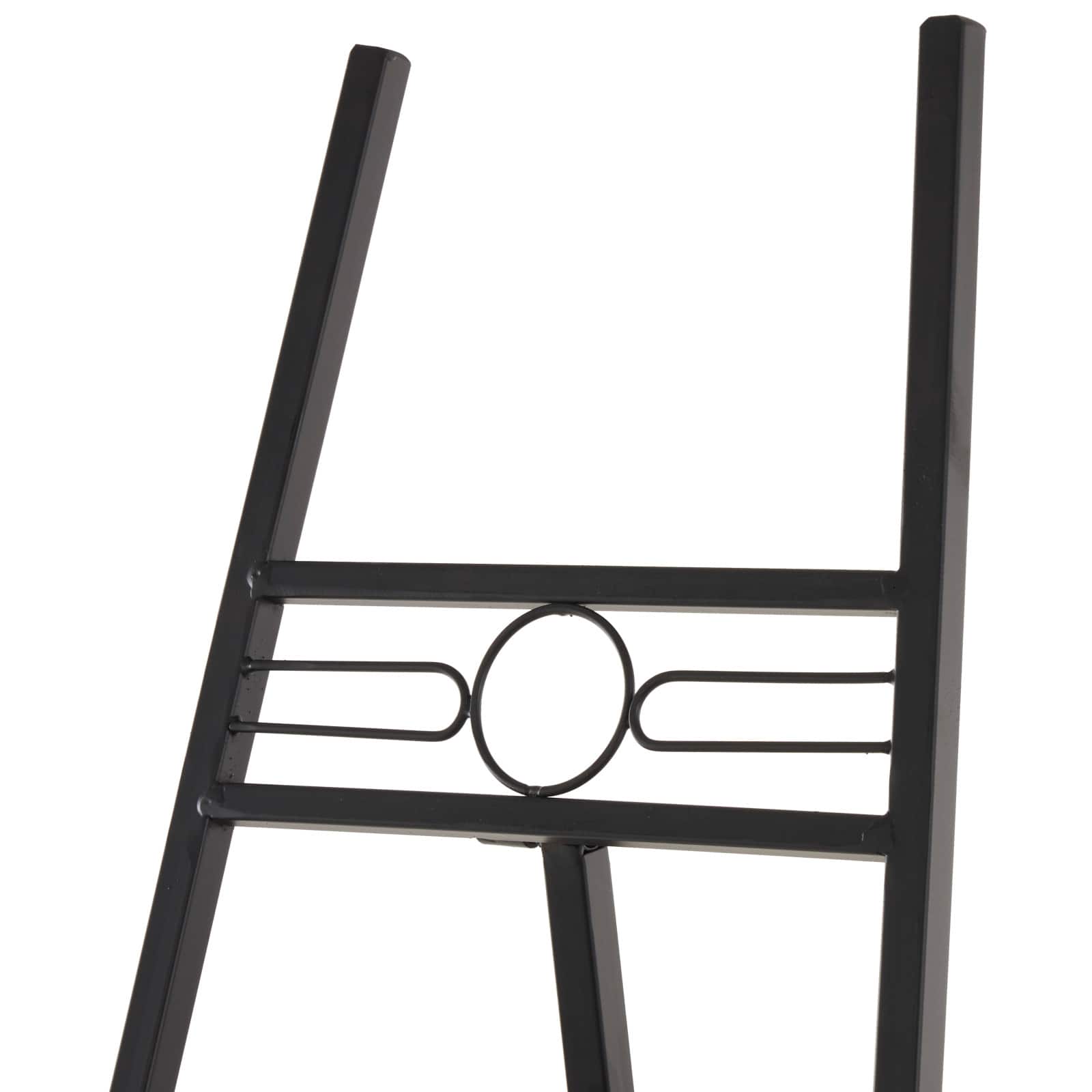 56" Black Metal Adjustable Display Stand Easel