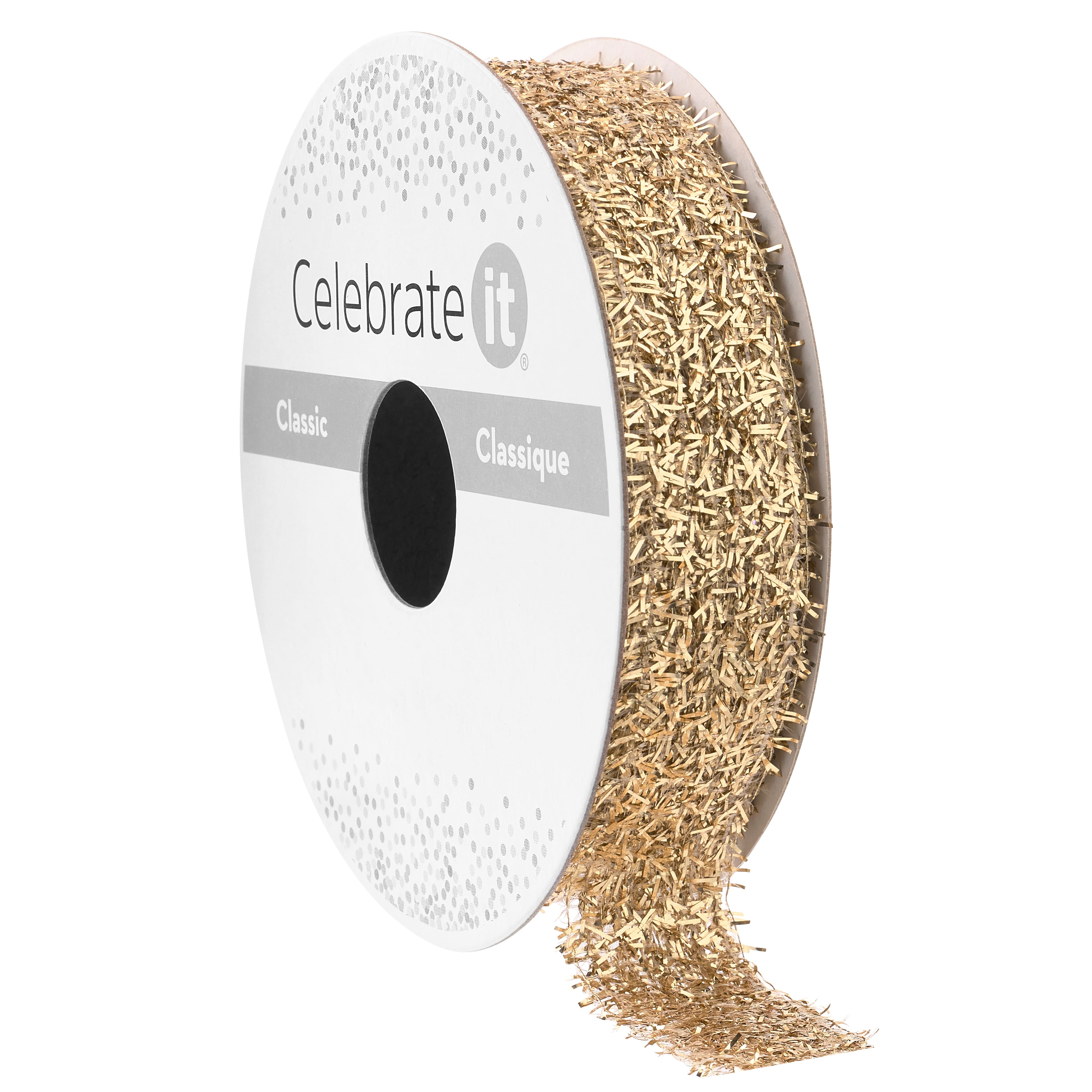 5/8" x 5yd. Gold Metallic Ribbon by Celebrate It® Classic
