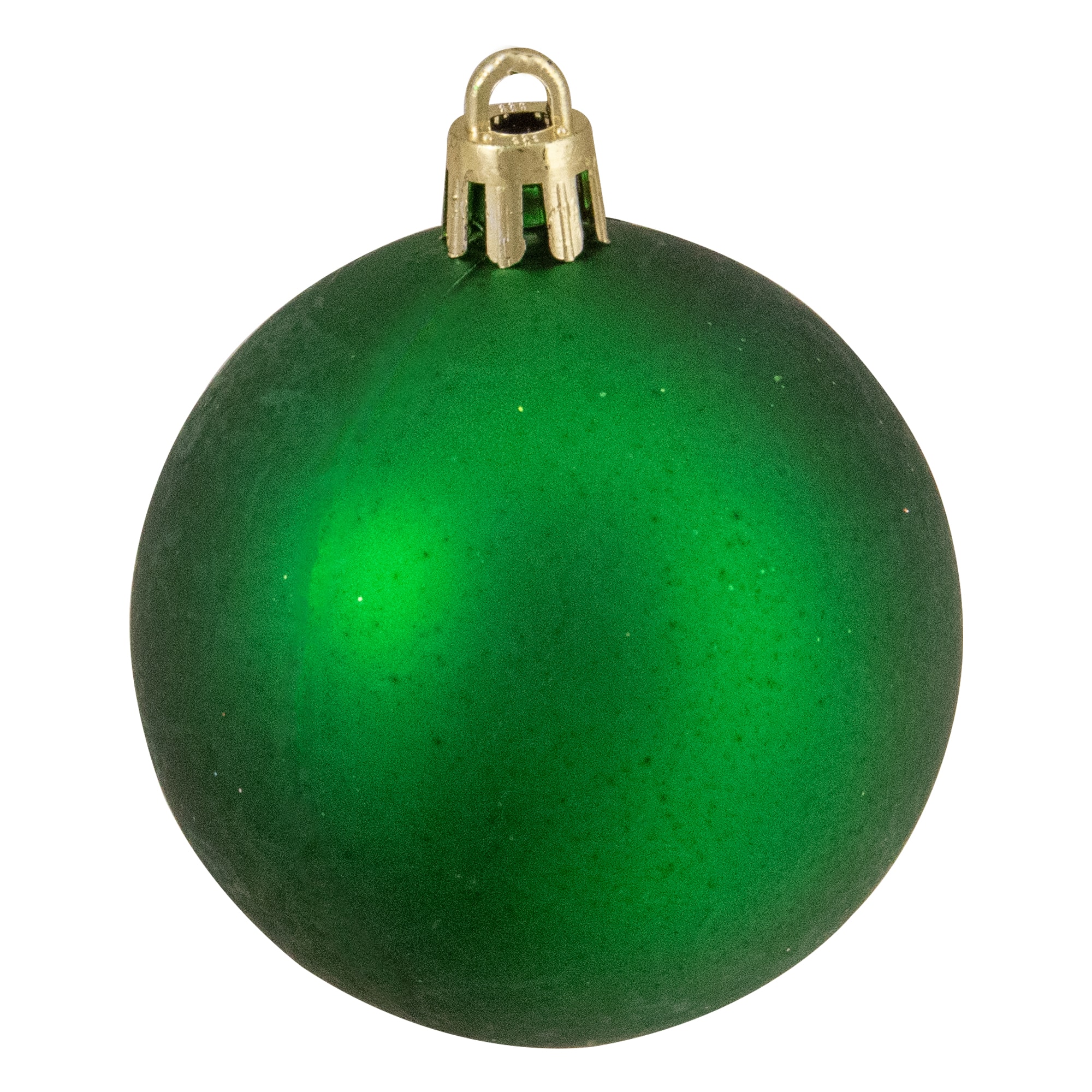24ct. 2.5&#x22;  Xmas Green 4-Finish Shatterproof Christmas Ball Ornaments