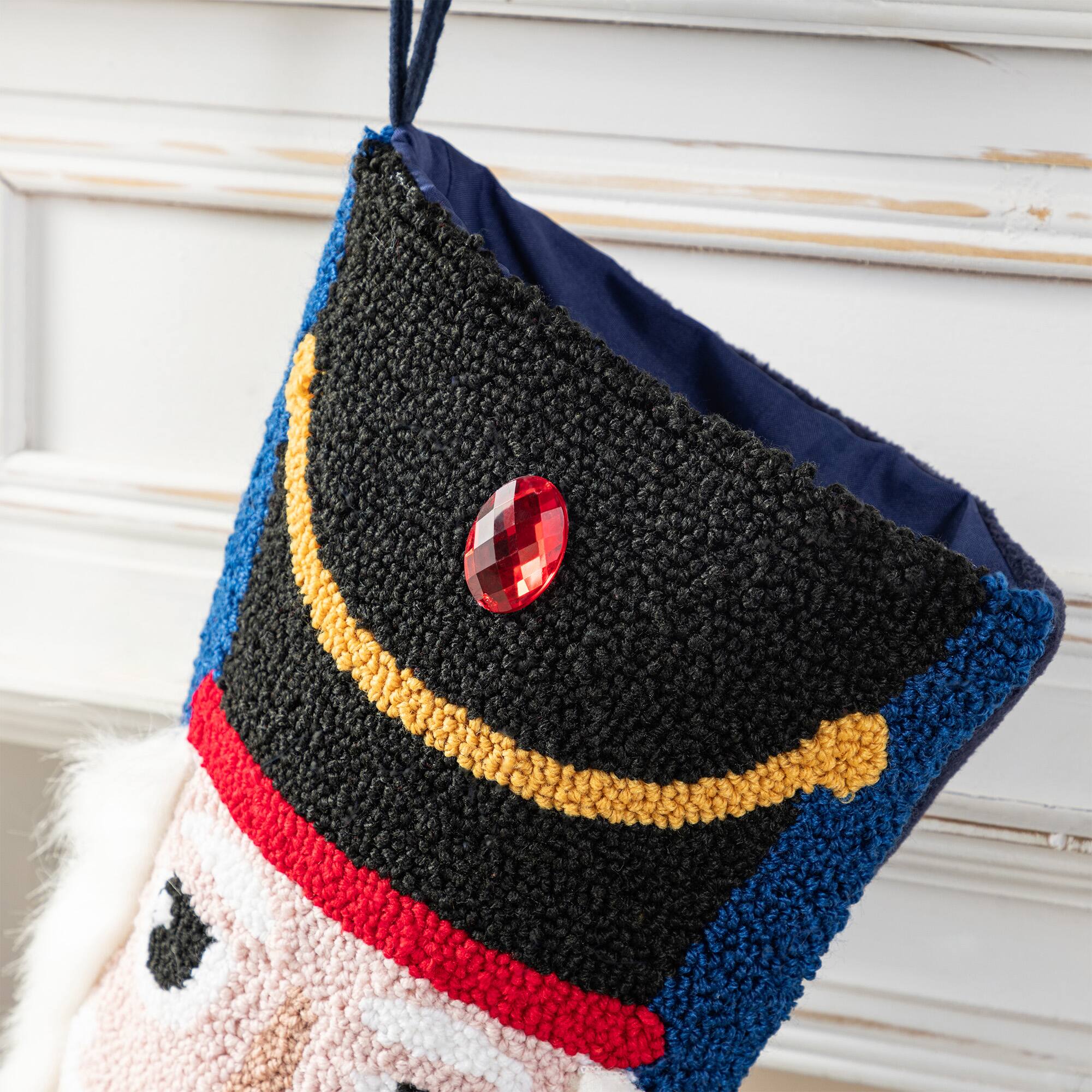 Glitzhome® 21"L Hooked Christmas Nutcracker Stocking