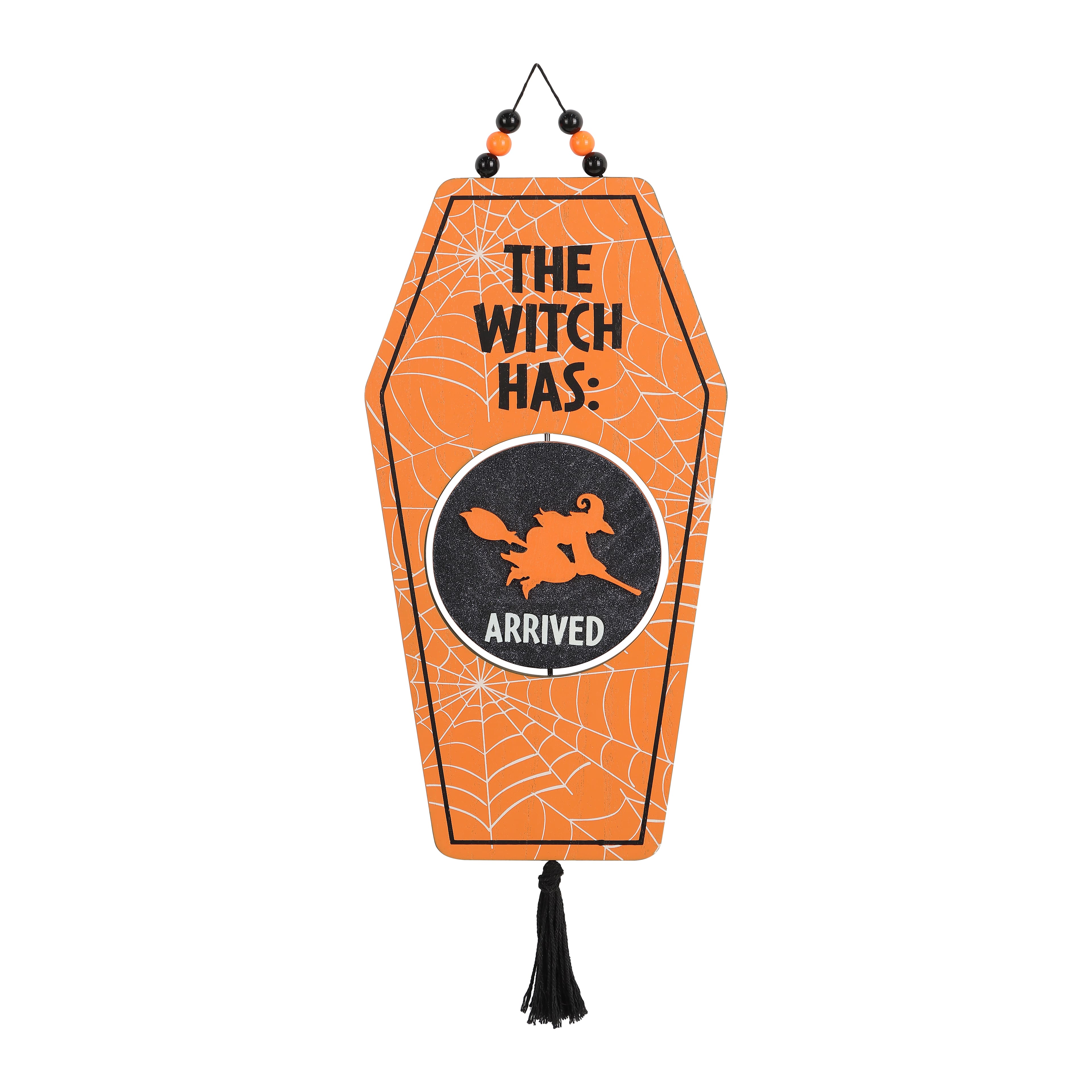 17.5&#x22; Hanging Reversible Witch Coffin Sign by Ashland&#xAE;