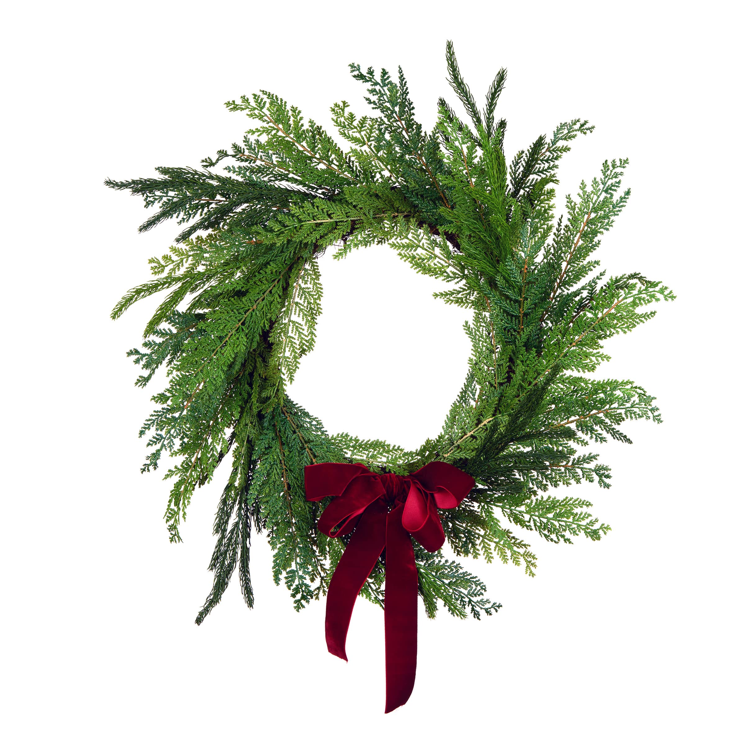 24" Christmas Cottage Wreath D806601S