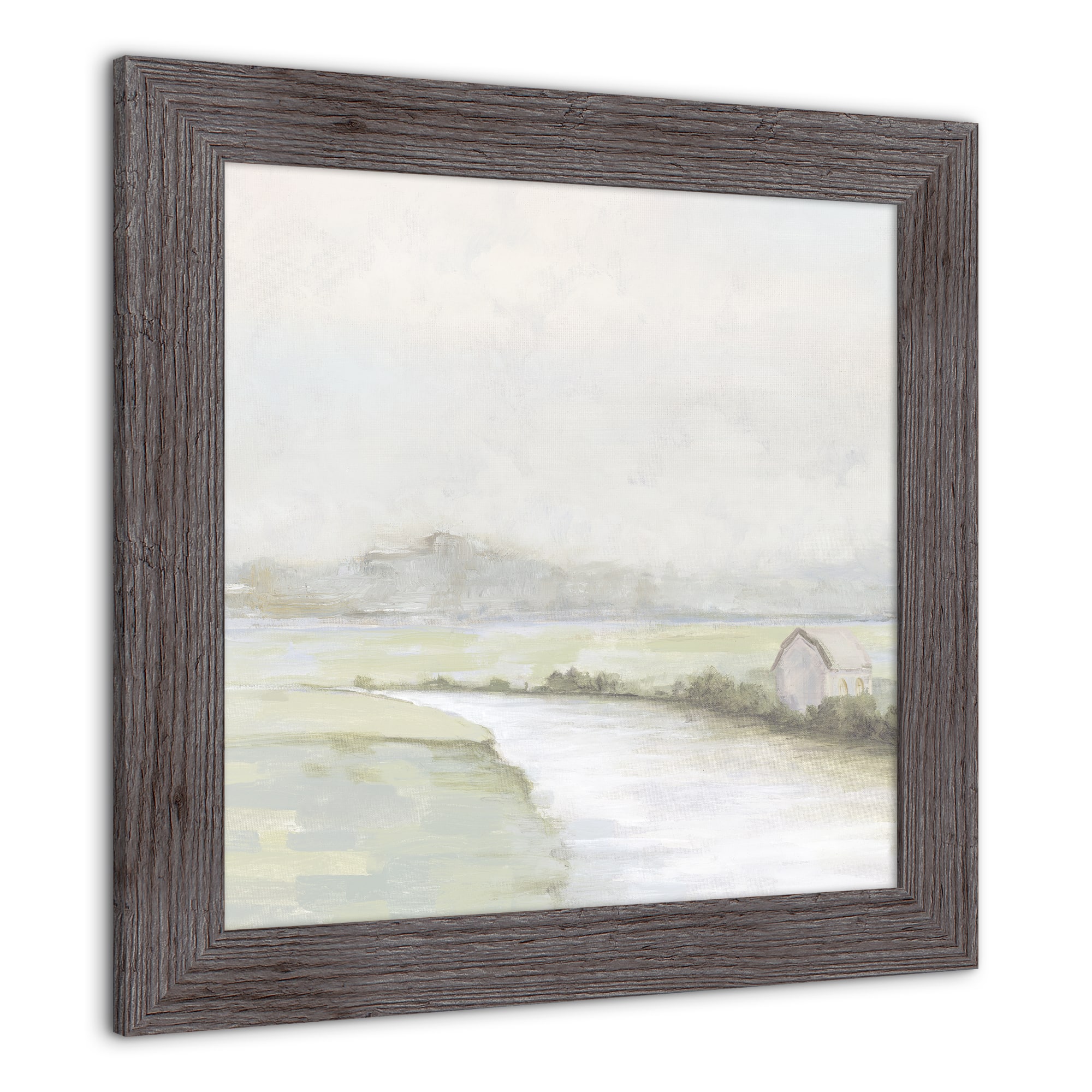 Foggy Calm Landscape Framed Print Wall Hanging