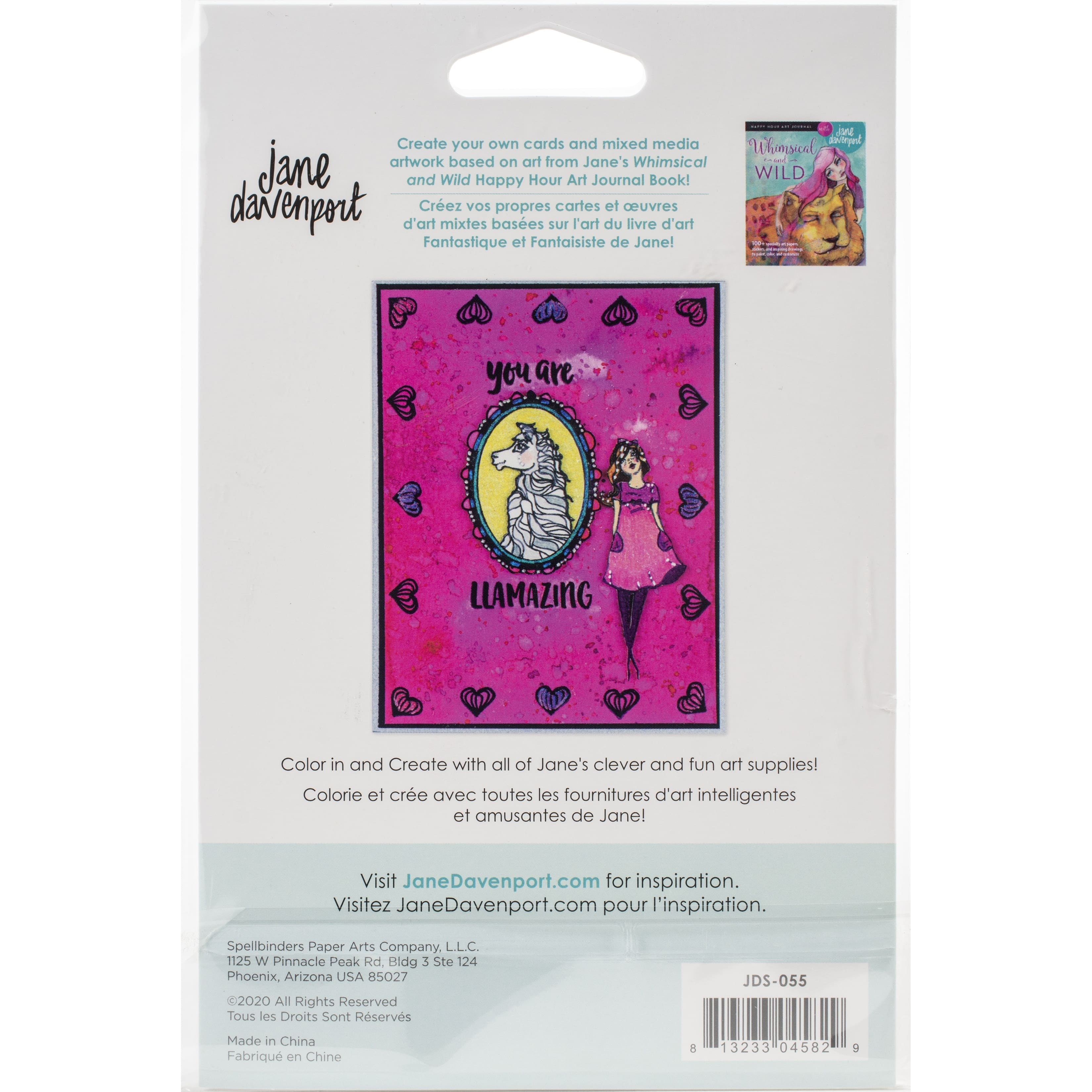  Jane Davenport JD CLEAR STAMPS SET LLAMA DRAM : Arts, Crafts &  Sewing