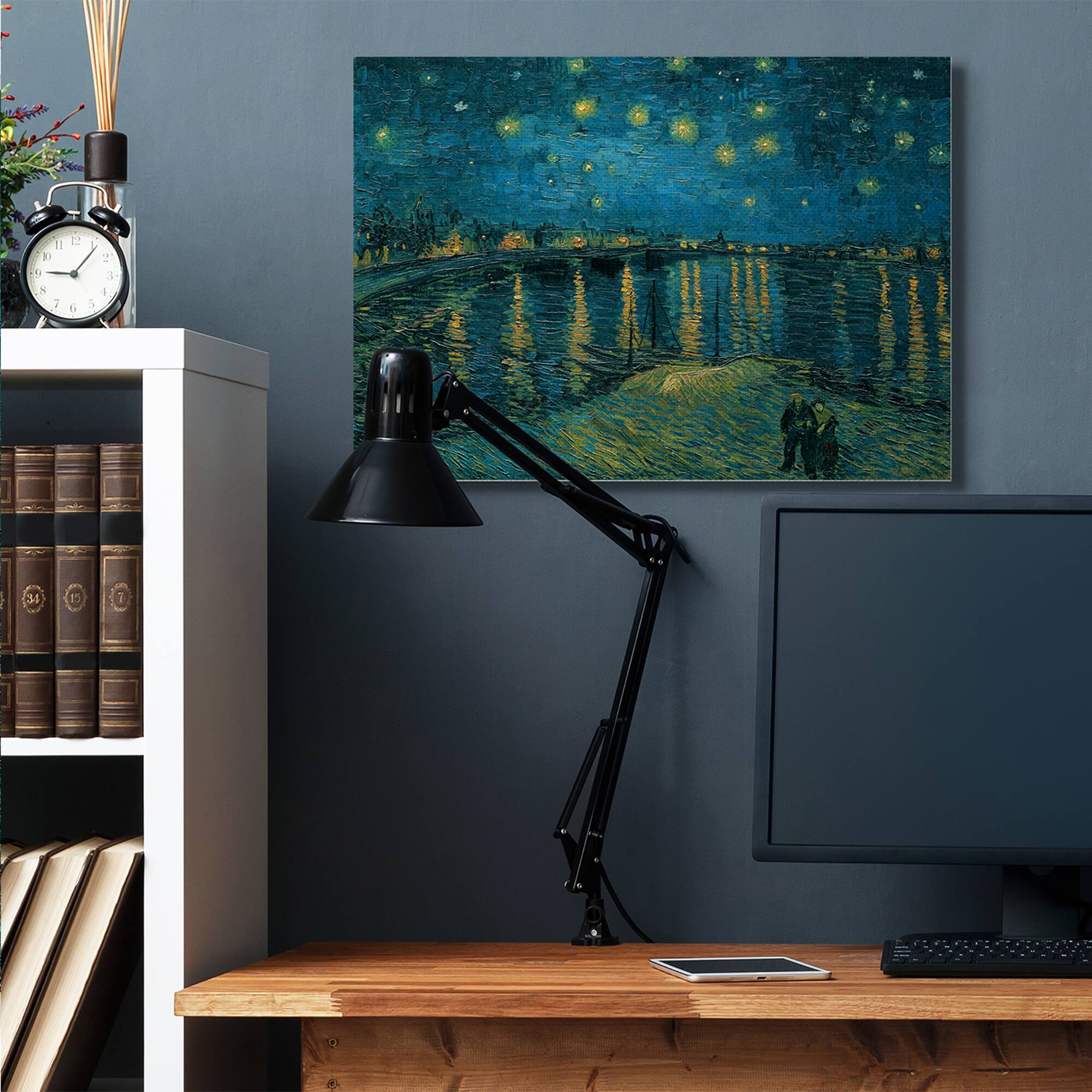 Stupell Industries Classic Starry Night Over the Rhone Van Gogh Painting Canvas Wall Art
